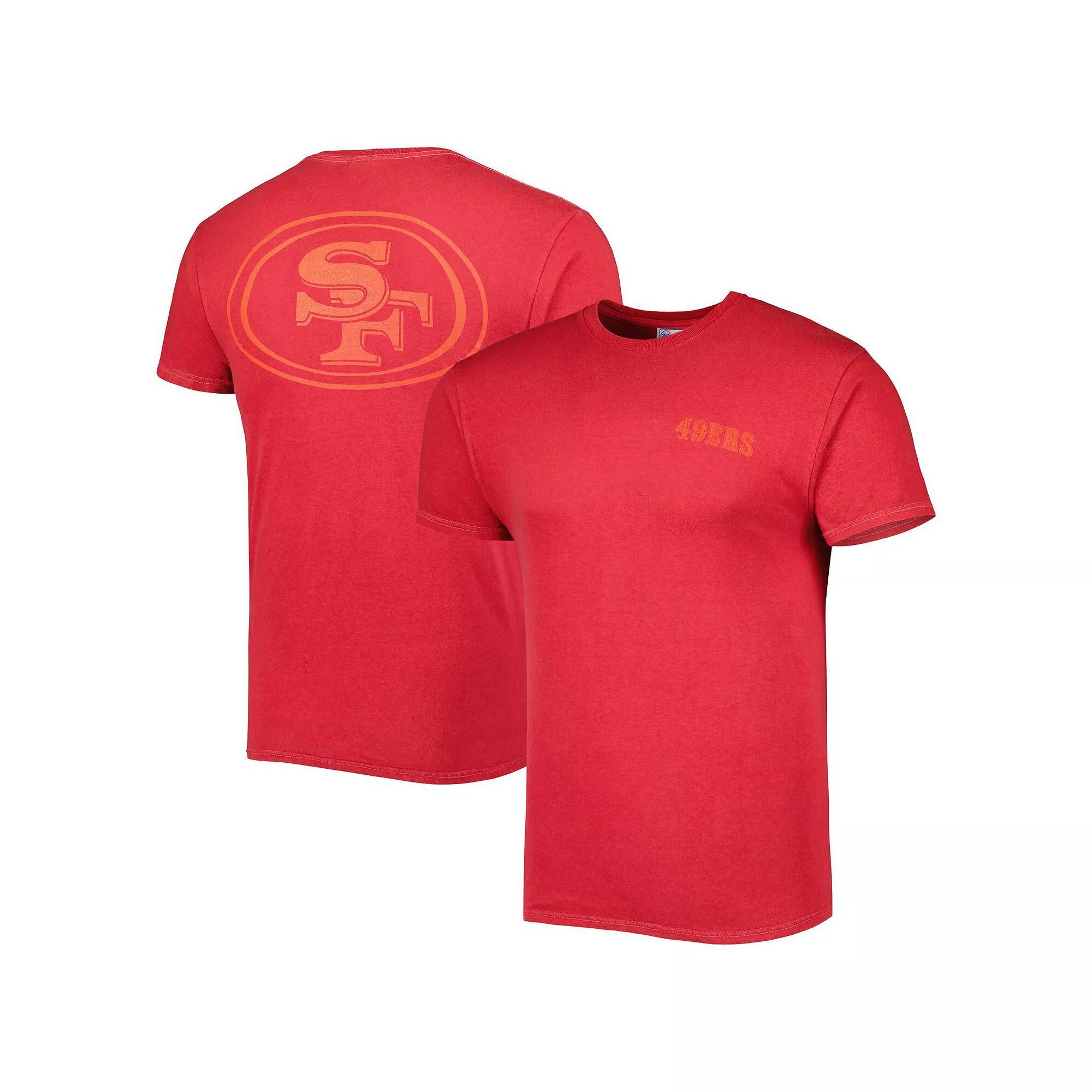 Men's '47 Scarlet San Francisco 49ers Fast Track Tonal Highlight T-Shirt, Size: XL, Red Product Image