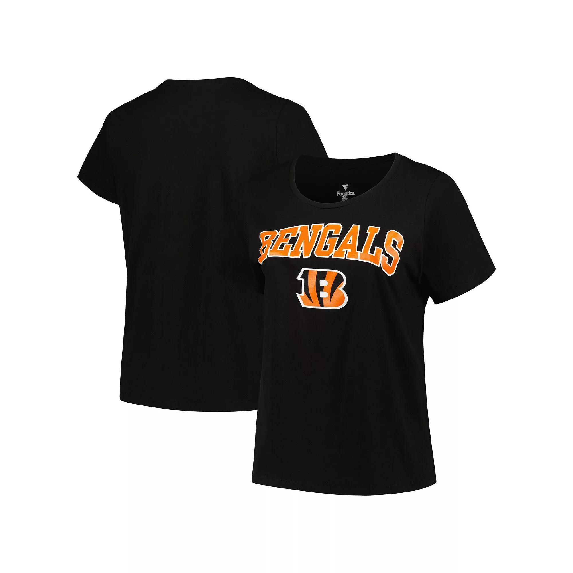Womens Fanatics Branded Cincinnati Bengals Arch Over Logo Plus Size T-Shirt Product Image