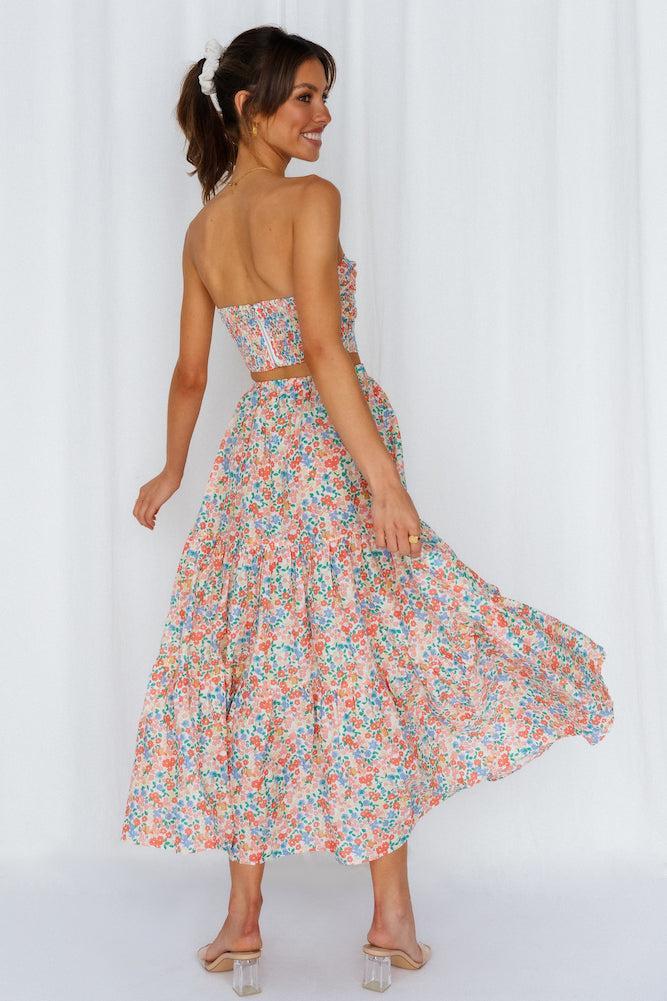 So Particular Maxi Skirt Floral Product Image
