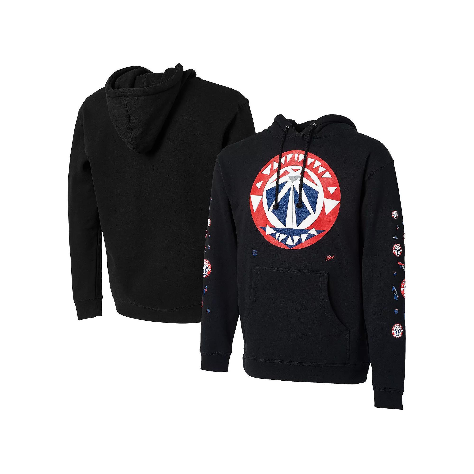 Men's NBA x Naturel Black Washington Wizards No Caller ID Pullover Hoodie, Size: Large, Wiz Black Product Image