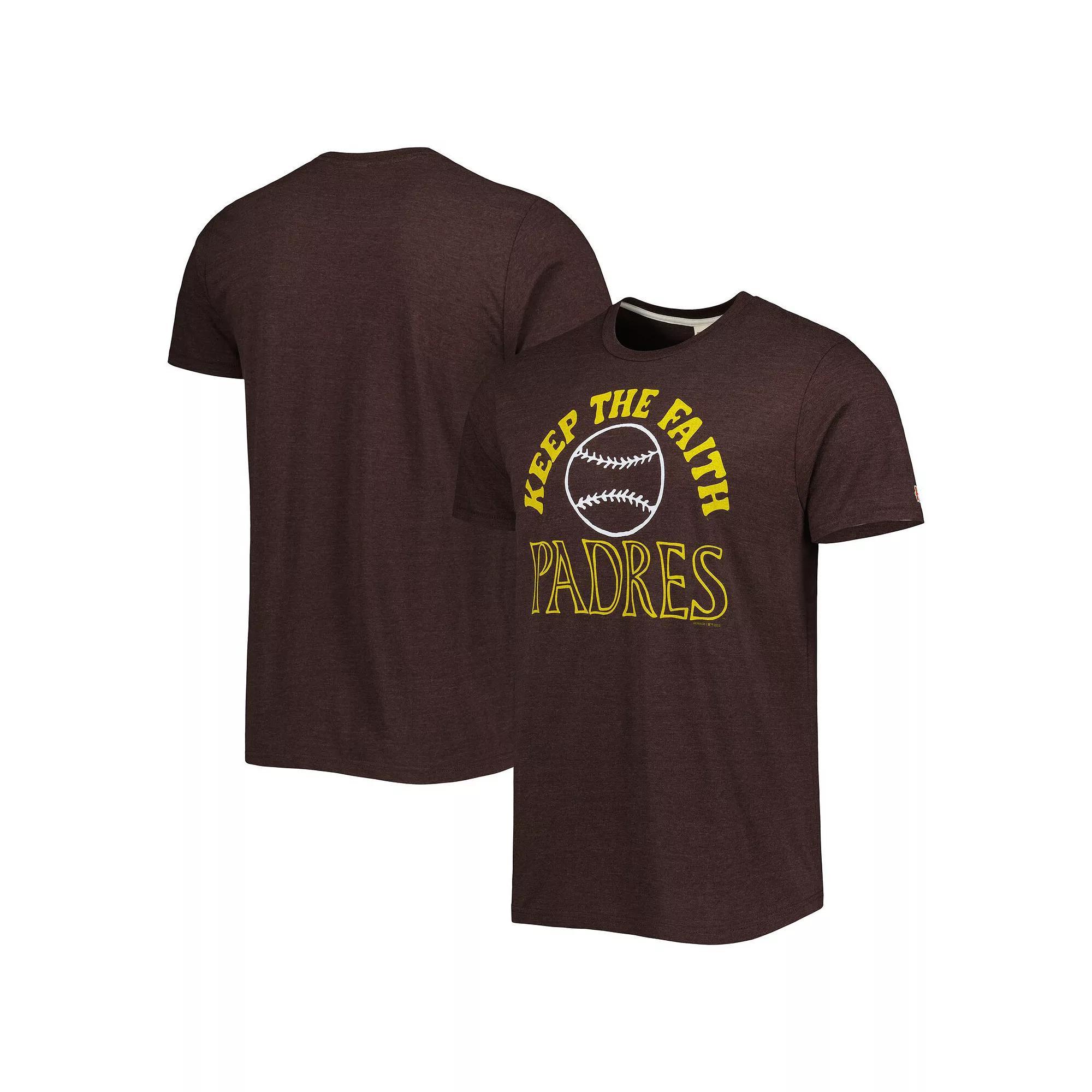 Men's Homage Brown San Diego Padres Hyper Local Tri-Blend T-Shirt, Size: Small Product Image