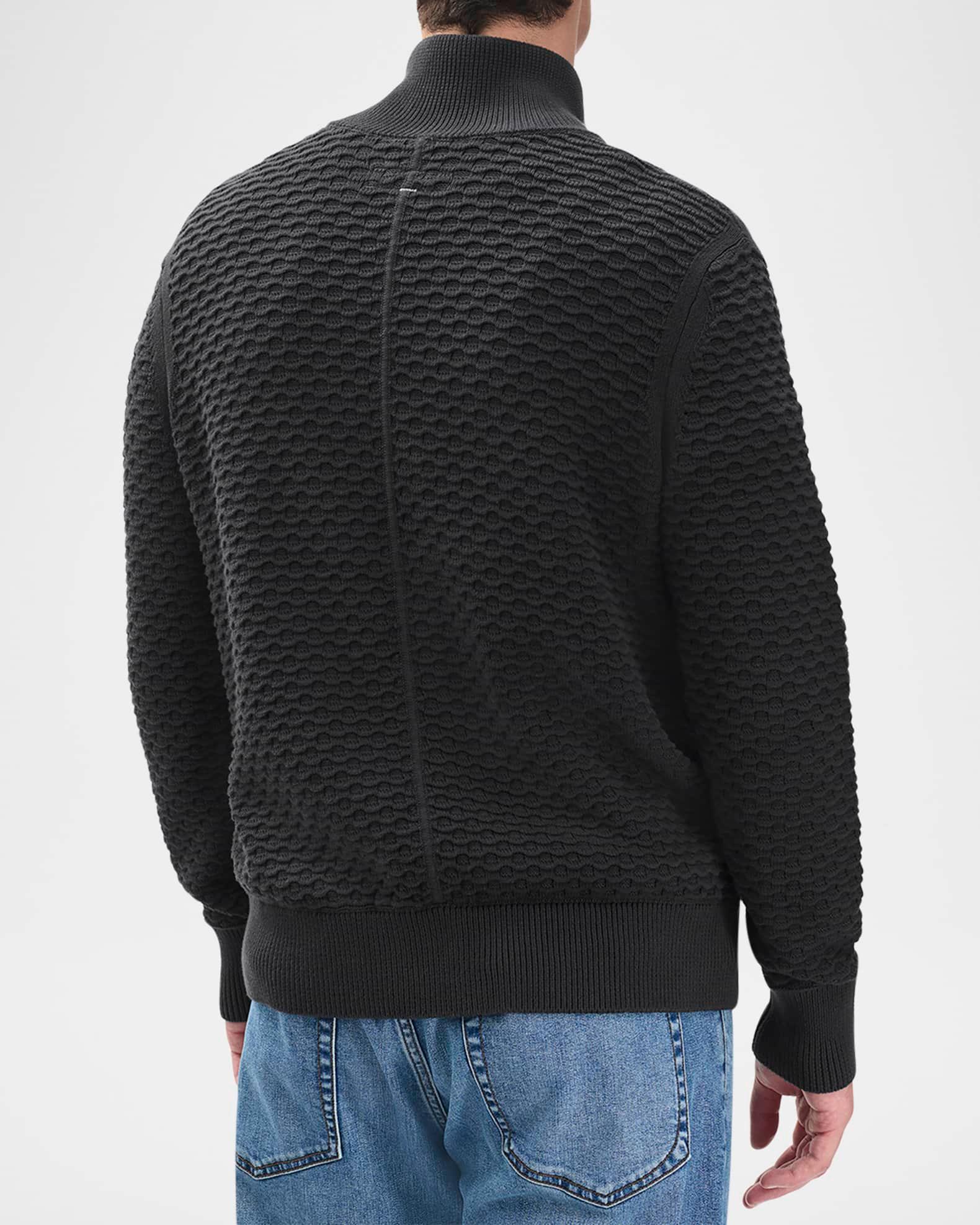 Men's Andrew Cotton Ottoman Full-Zip Sweater Product Image