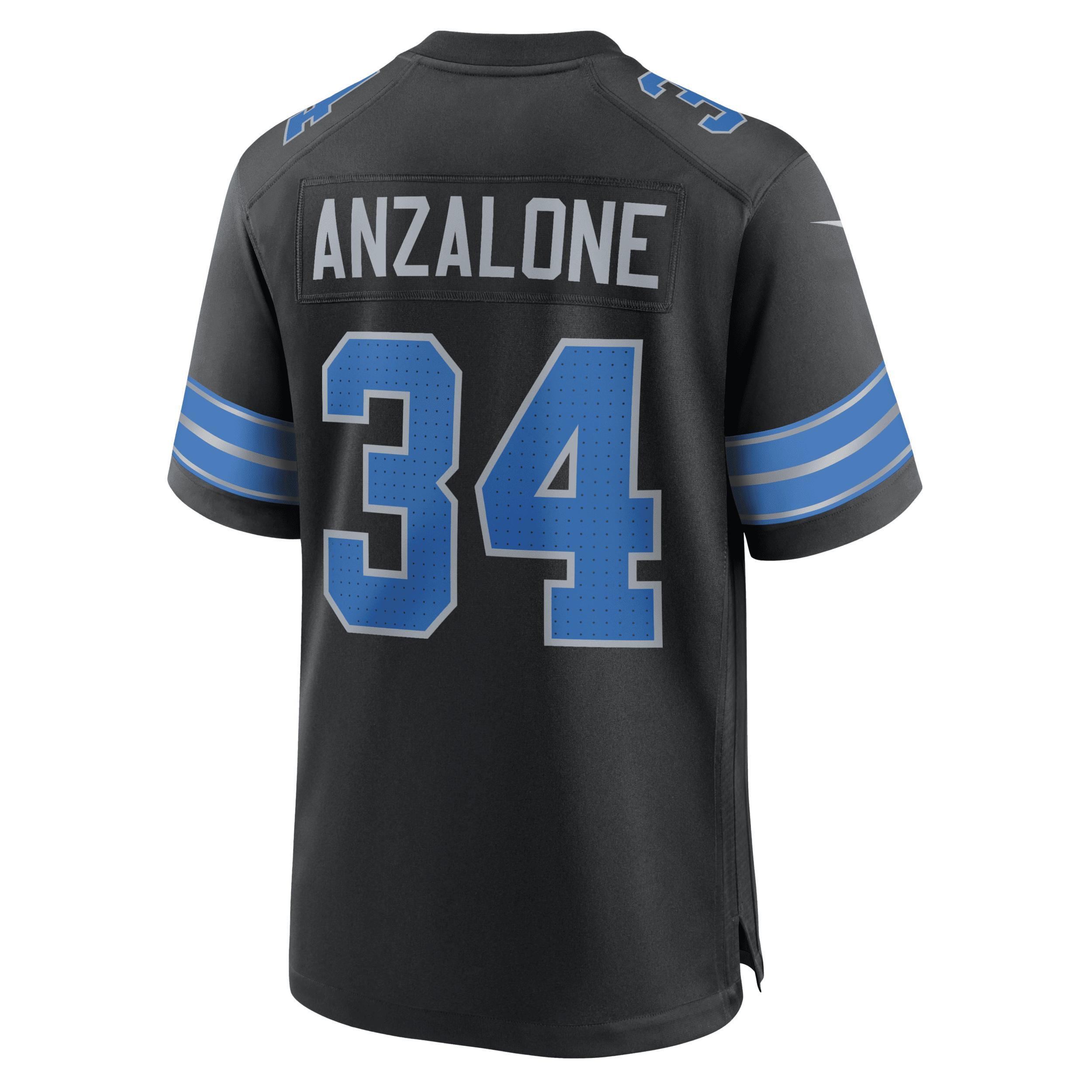 Alex Anzalone Detroit Lions Nike Men's NFL Game Football Jersey Product Image