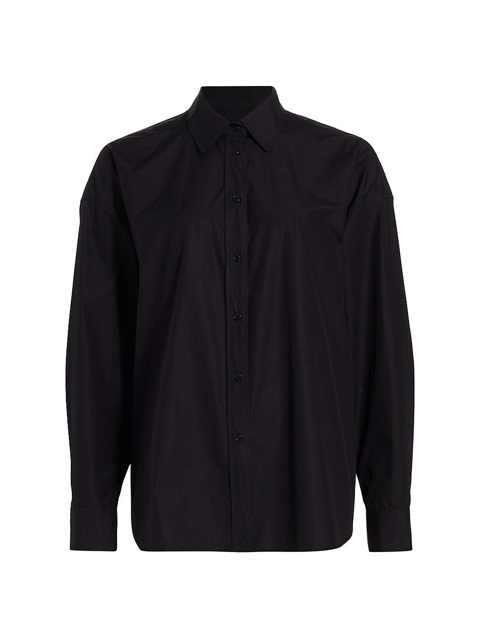 Womens Mael Oversized Button-Front Shirt Product Image