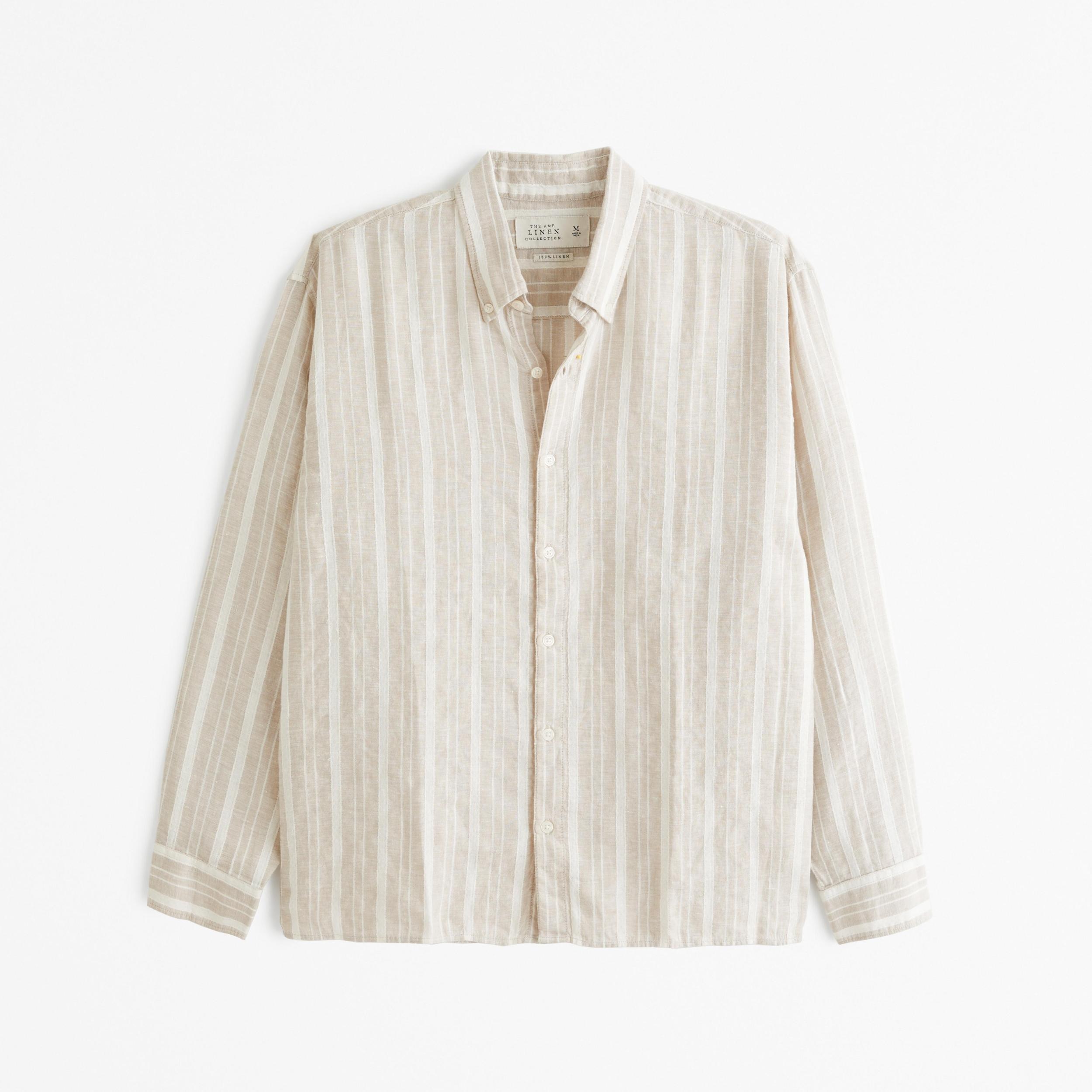 Linen Button-Up Shirt Product Image
