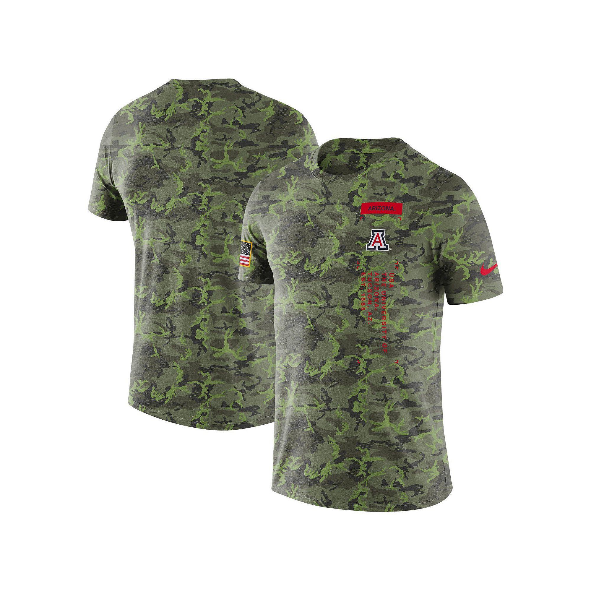 Men's Nike Camo Arizona Wildcats Military T-Shirt, Size: Medium, Green Product Image