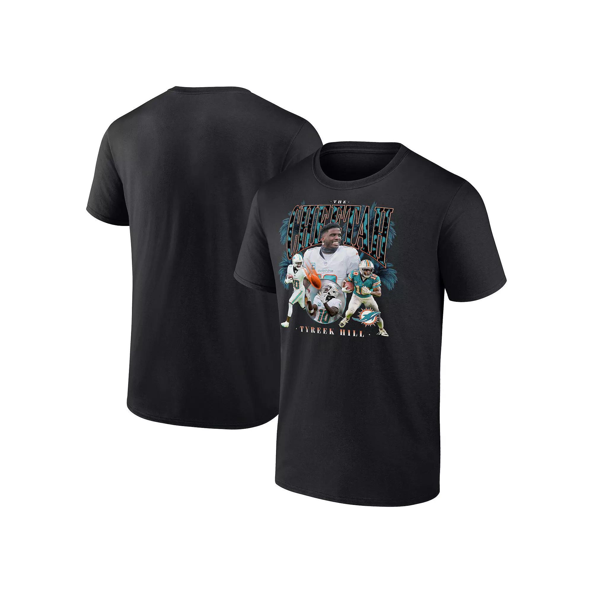 Men's Fanatics Tyreek Hill Black Miami Dolphins Notorious Player Graphic T-Shirt, Size: 3XL Product Image
