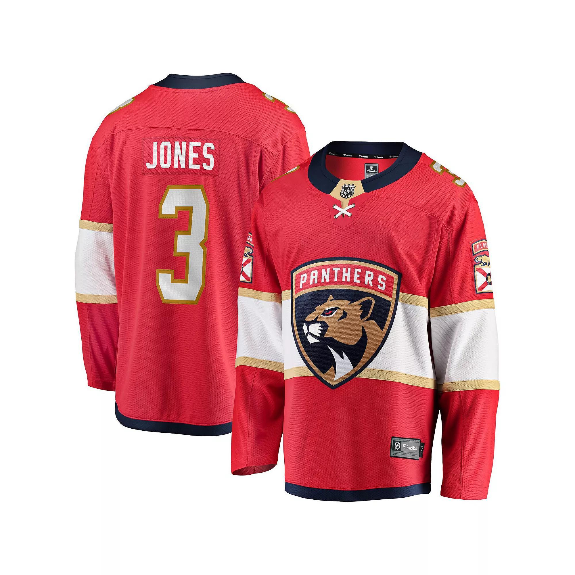 Men's Fanatics Seth Jones Red Florida Panthers Home Breakaway Jersey, Size: 4XL, Pnt Red Product Image