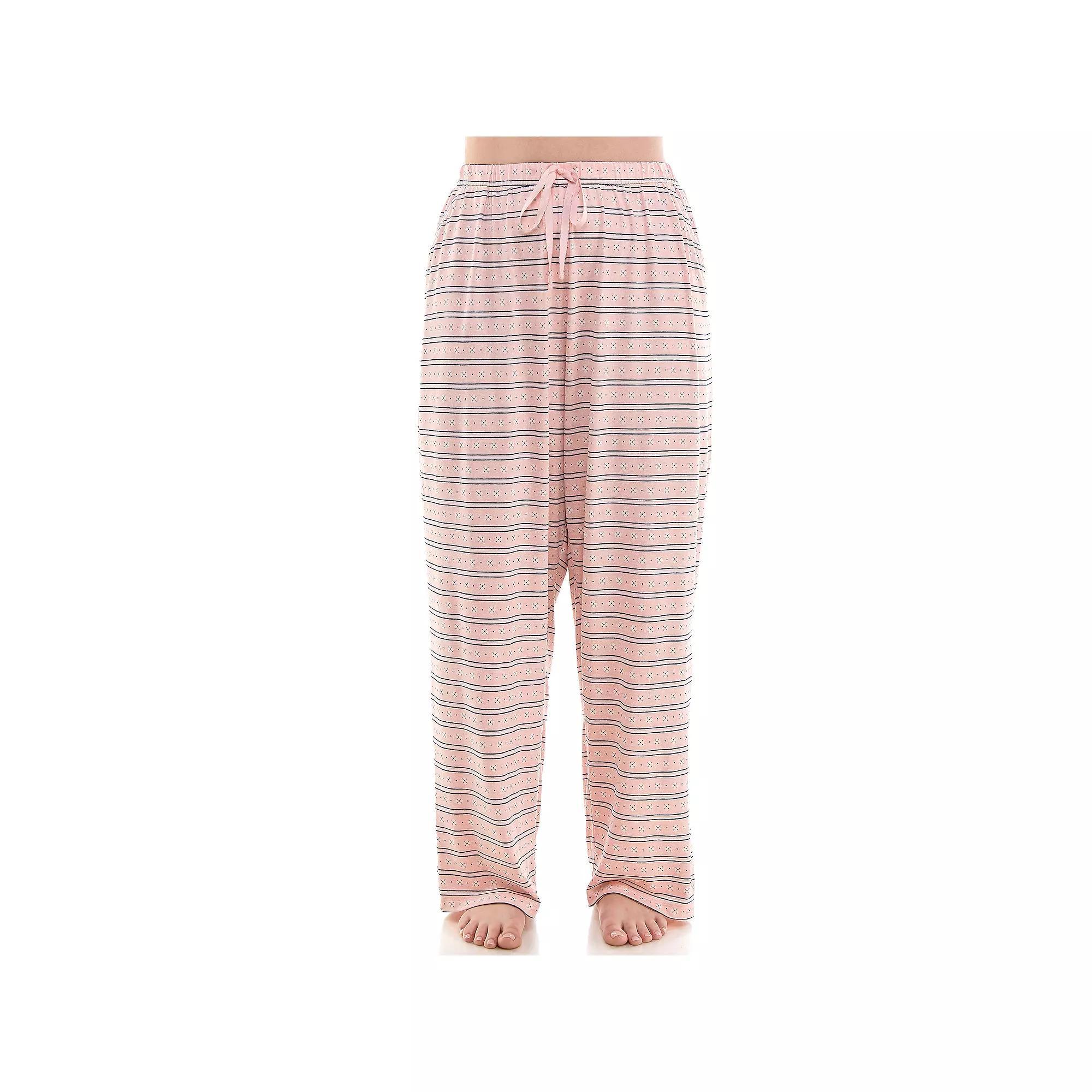 Plus Size Croft & Barrow Cozy Luxe Pajama Pants, Womens Product Image