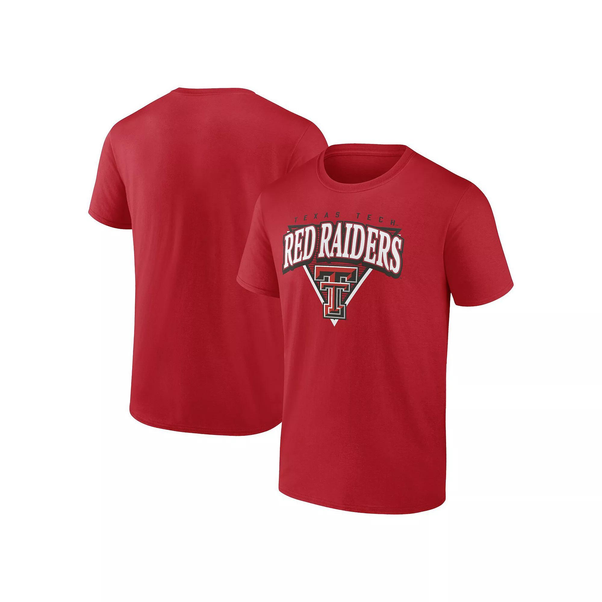 Men's Fanatics Red Texas Tech Red Raiders Modern Tri T-Shirt, Size: Large Product Image