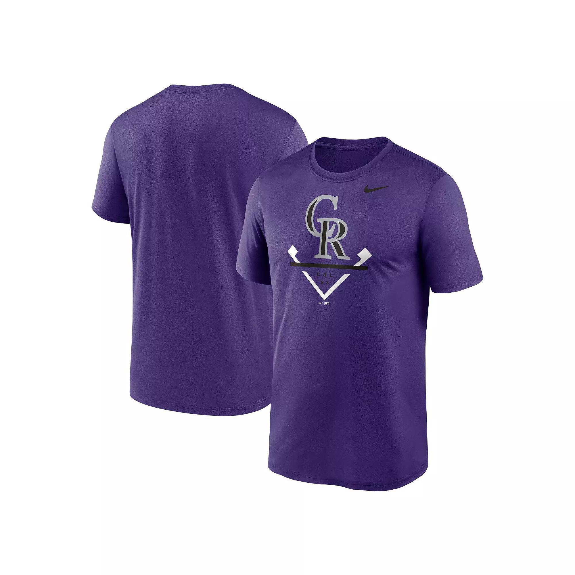 Men's Nike Purple Colorado Rockies Icon Legend Performance T-Shirt, Size: 2XL Product Image