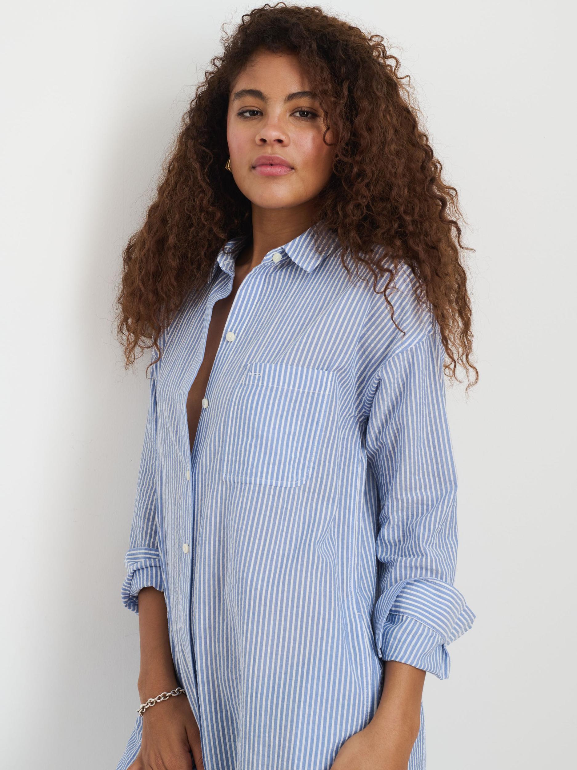 Kerry Shirtdress In Seersucker Product Image