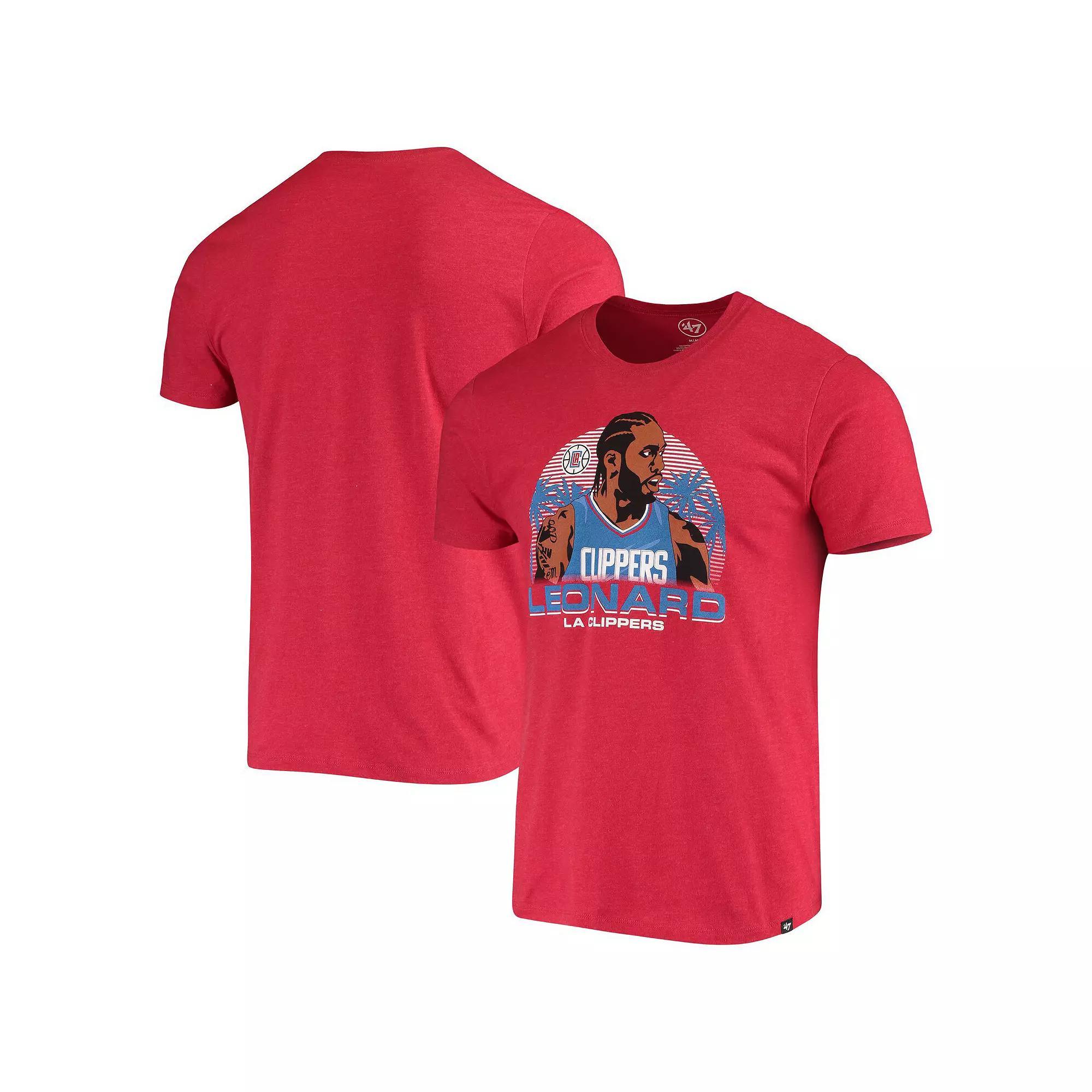 Men's Kawhi Leonard Red LA Clippers Player Graphic T-Shirt, Size: Medium Product Image