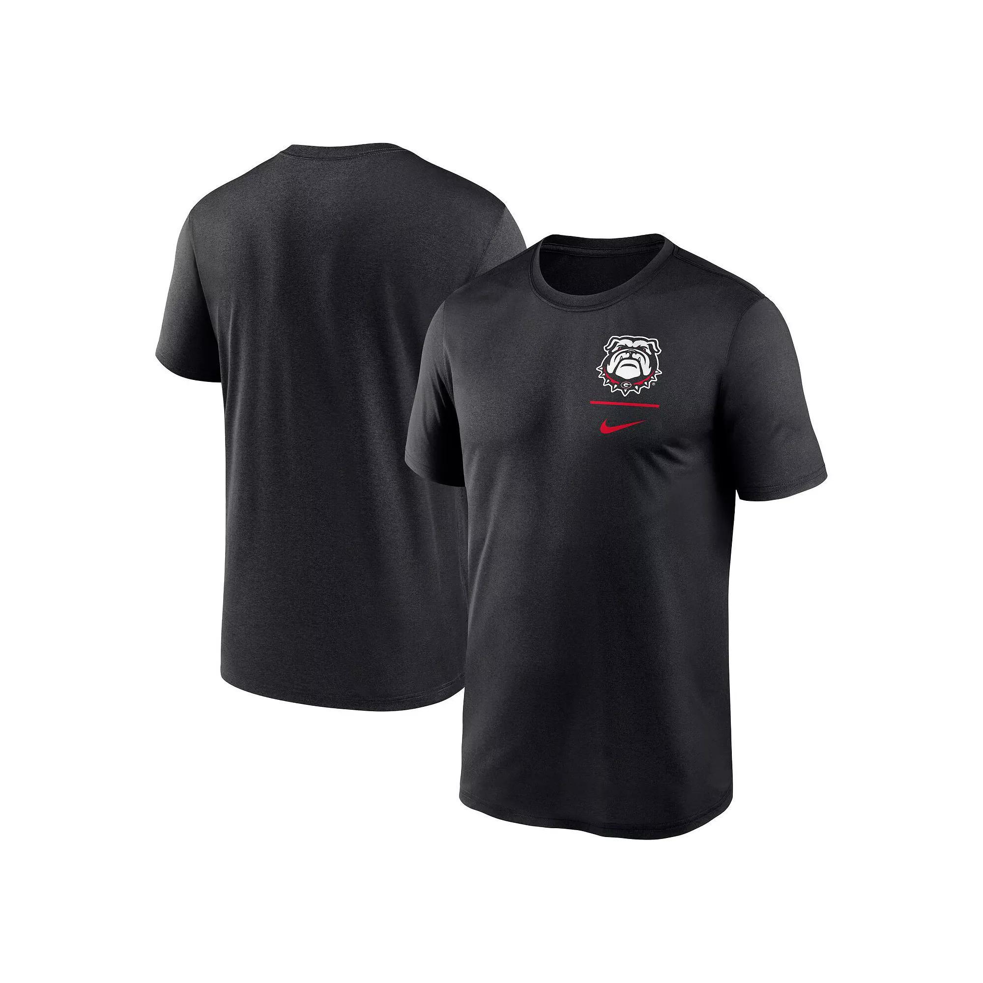 Men's Nike Navy Seattle Seahawks Horizontal Lockup Legend Performance T-Shirt, Size: 3XL, Blue Product Image