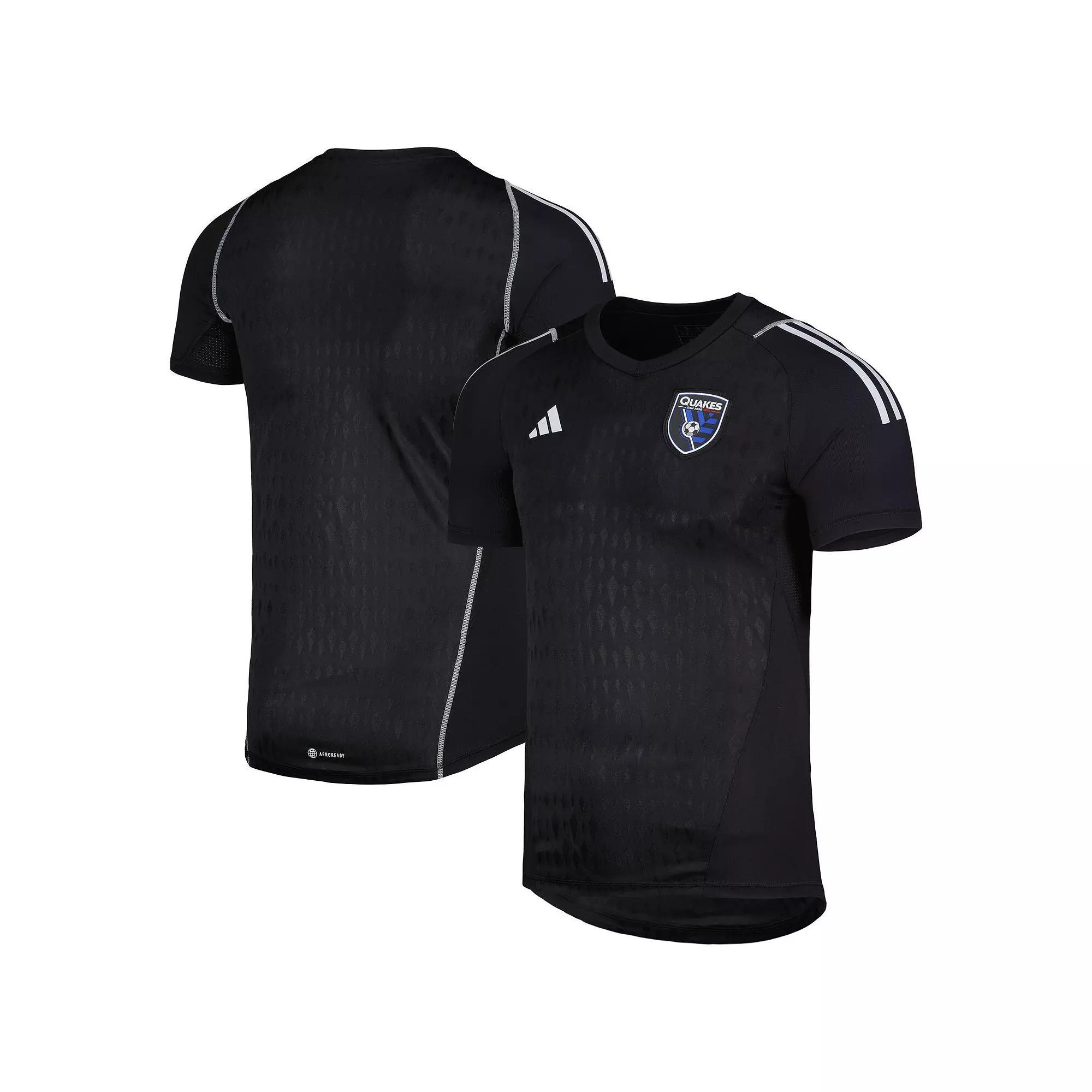 Mens adidas Black San Jose Earthquakes 2023 Replica Goalkeeper Jersey Product Image