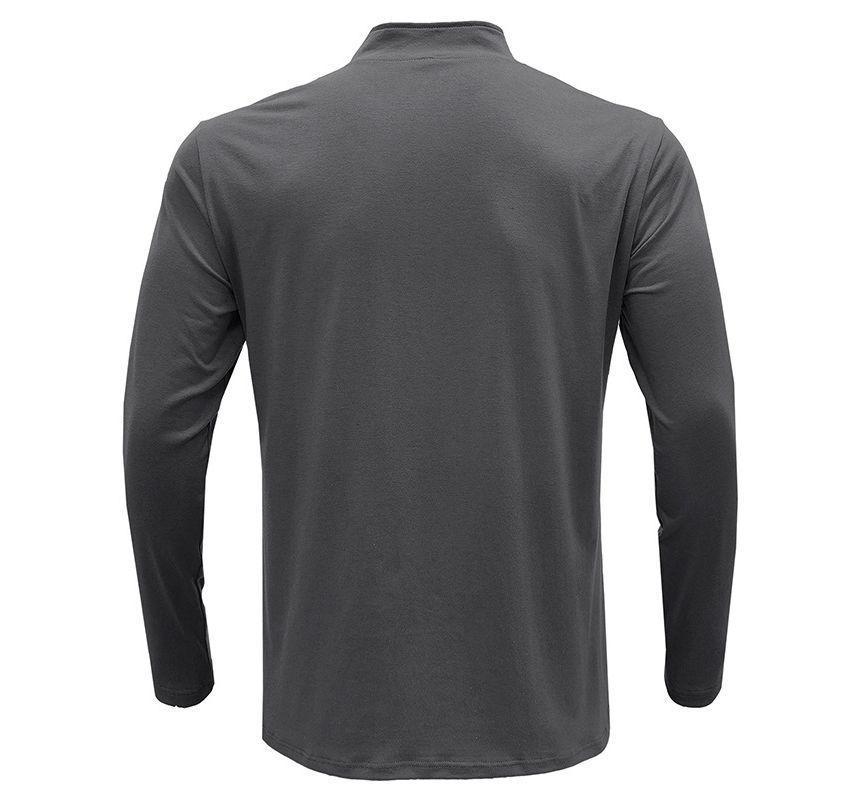 Stand-Collar Zip Polo Shirt Product Image