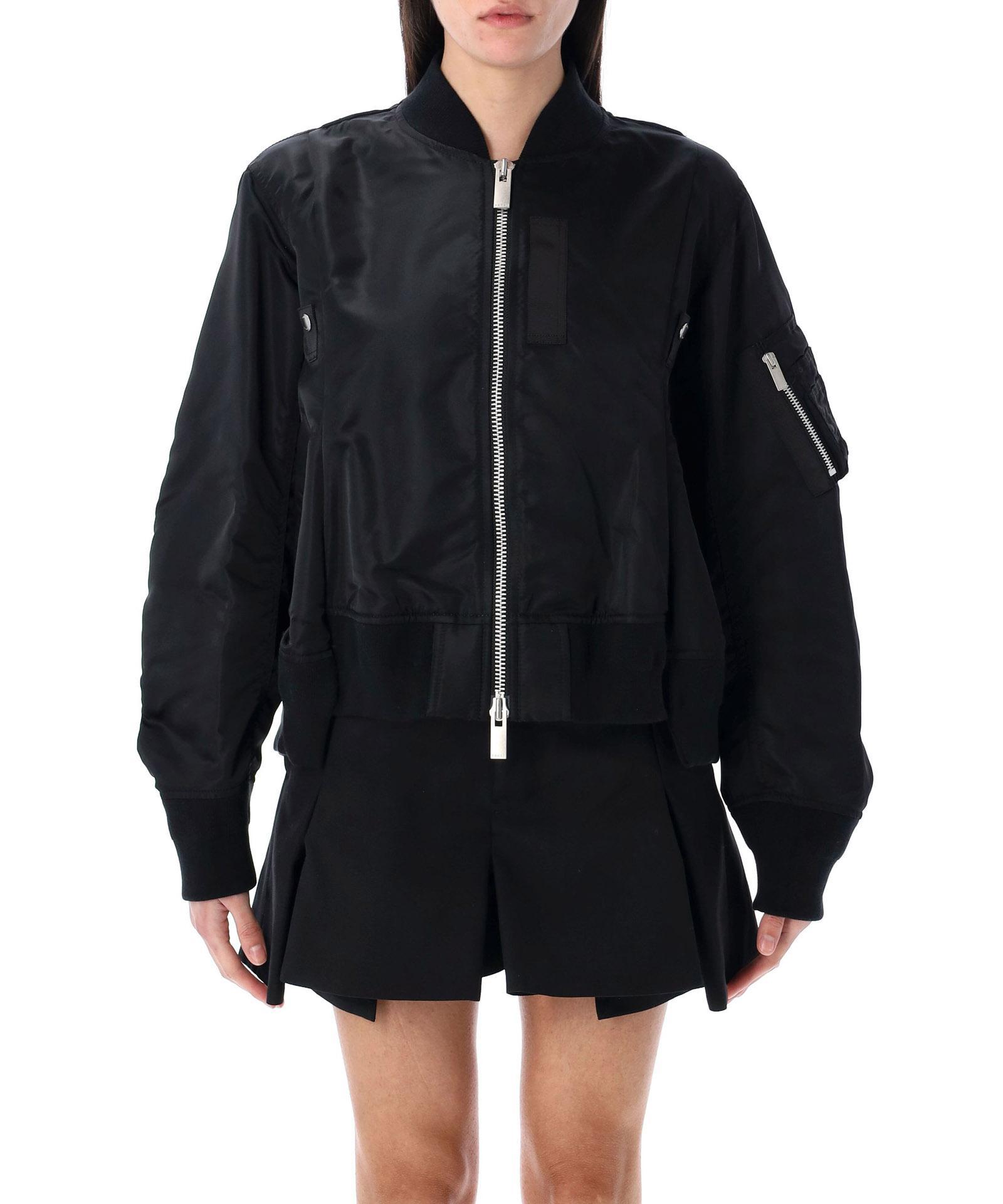 SACAI Bomber Jacket In Black Product Image