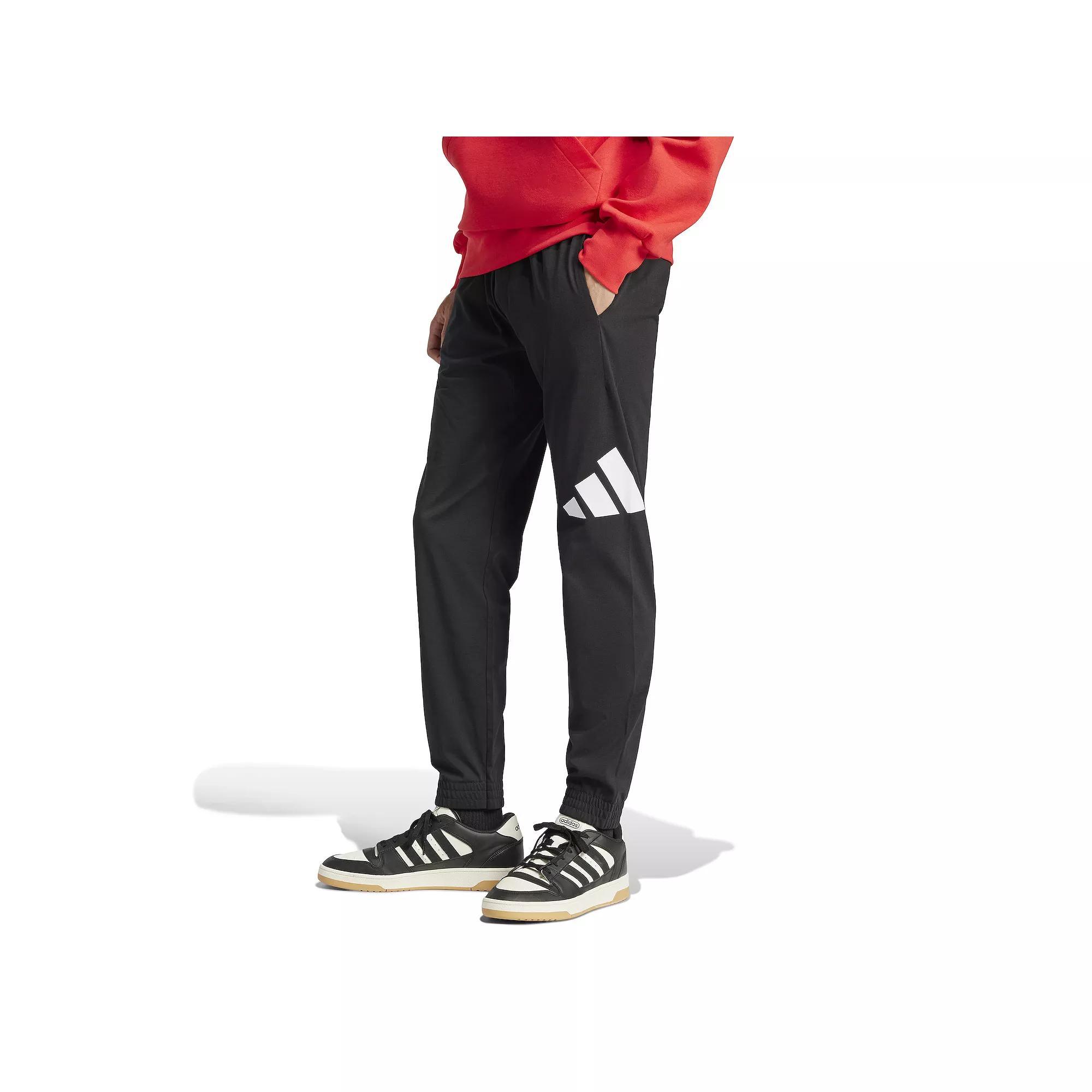 Men's adidas Essentials Big Loo Single Jersey Sportswear Pants, Size: Small, Black Product Image