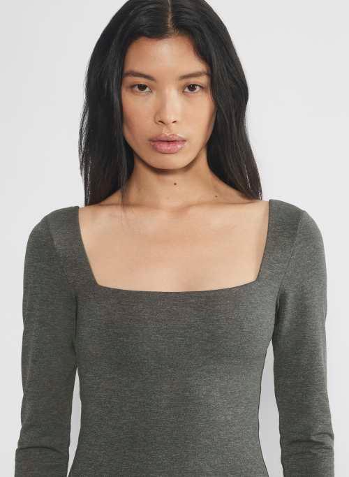 contour squareneck longsleeve maxi dress Product Image