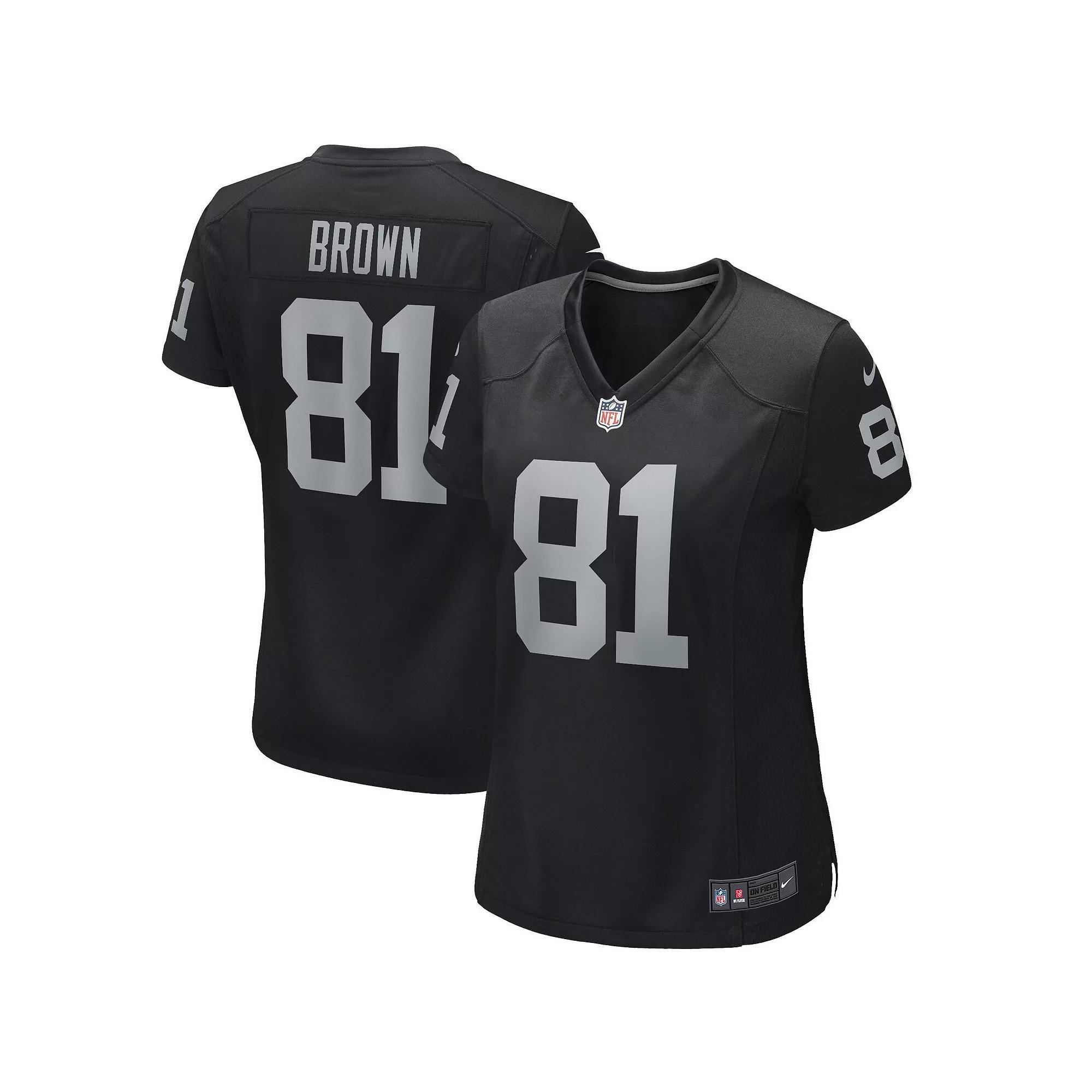 Women's Nike Tim Brown Black Las Vegas Raiders Game Retired Player Jersey, Size: XL, Lvr Black Product Image