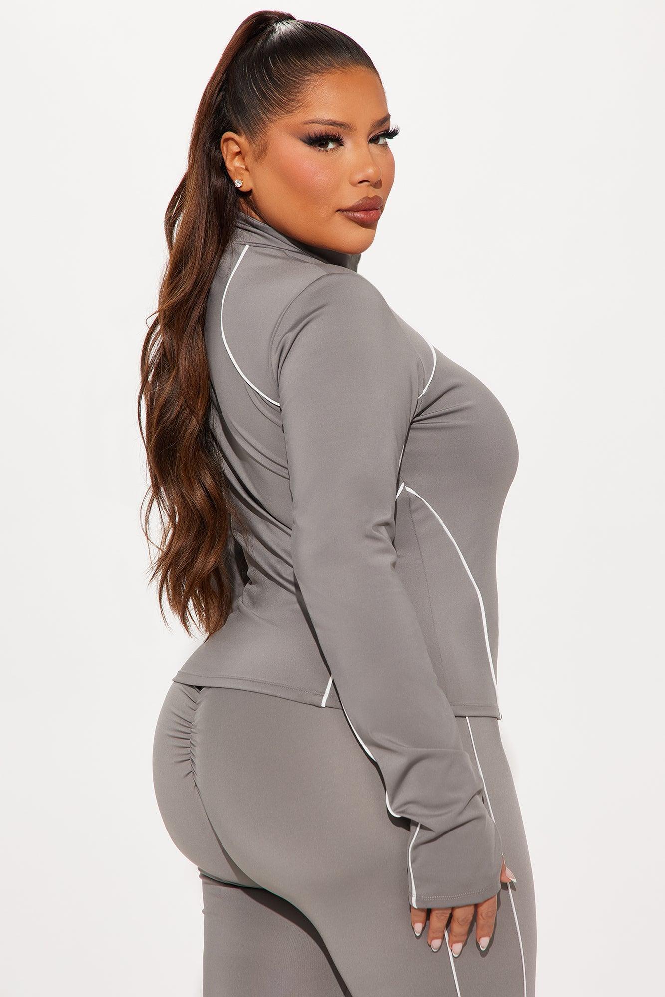 Bike Babe Elevate Active Top - Charcoal Product Image