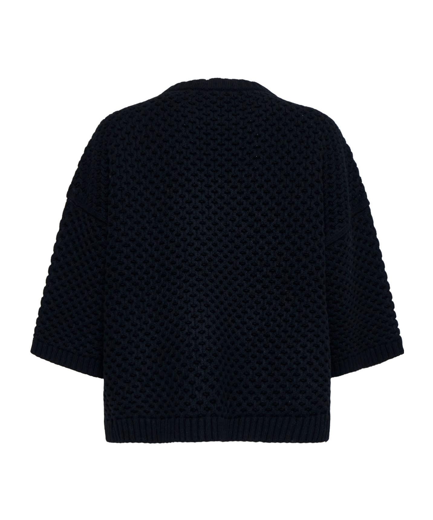 FABIANA FILIPPI Round Neck Sweater In Black Product Image