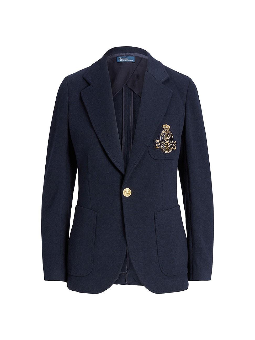 Womens Double-Knit One-Button Blazer Product Image