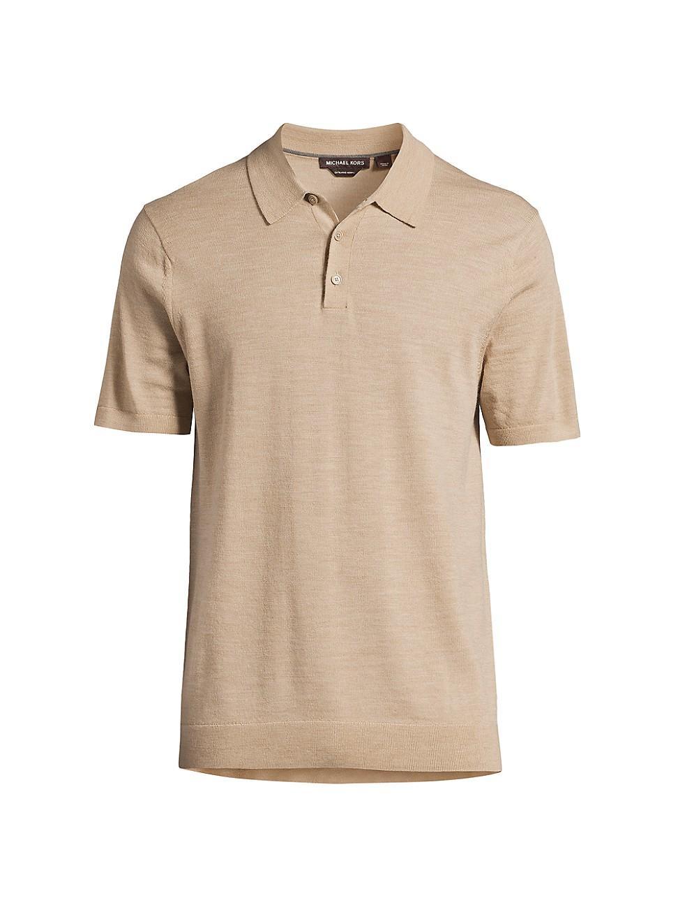 Mens Merino Wool Polo Shirt Product Image