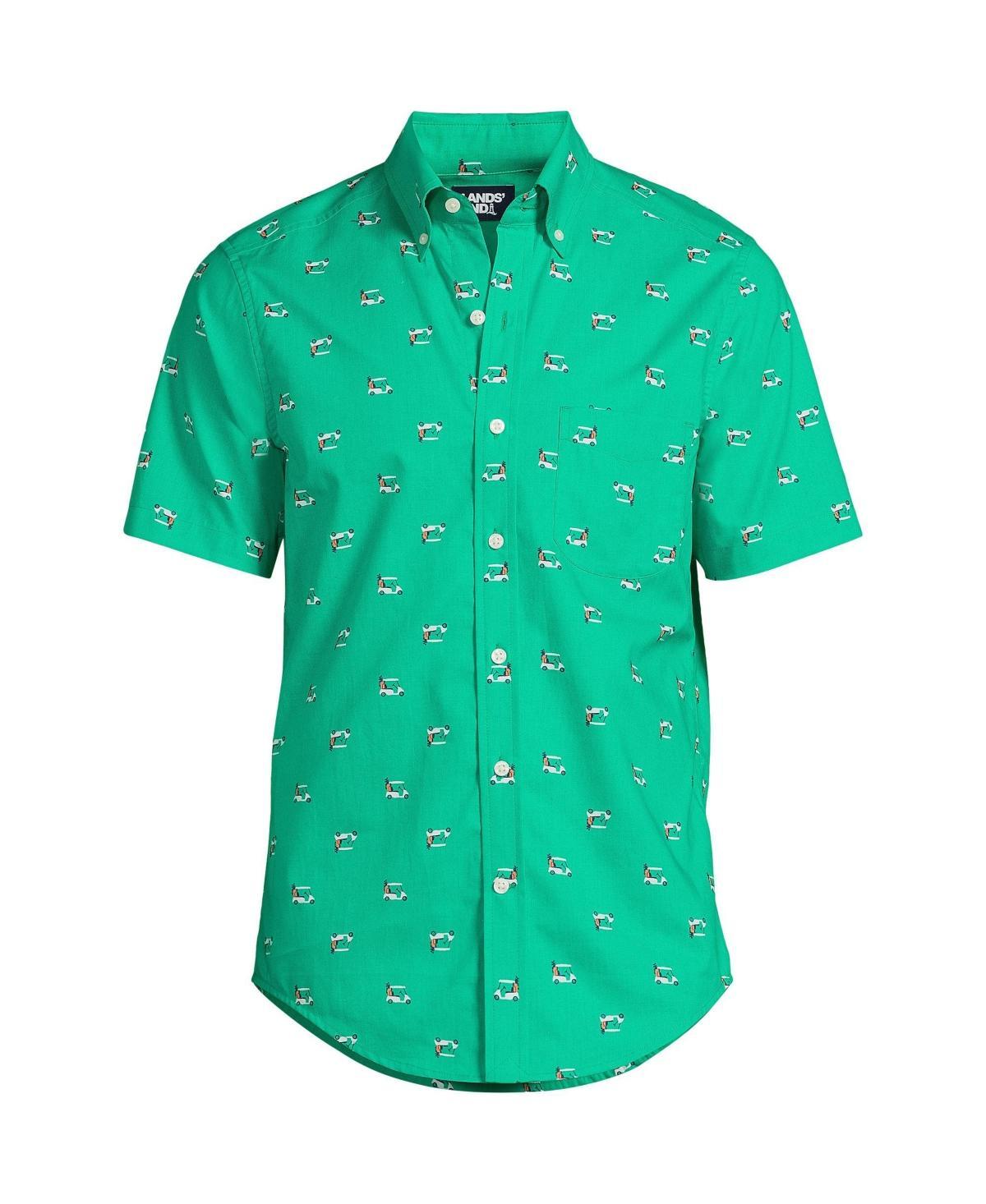 Mens Lands End Traditional-Fit Essential Lightweight Poplin Button-Down Shirt Product Image