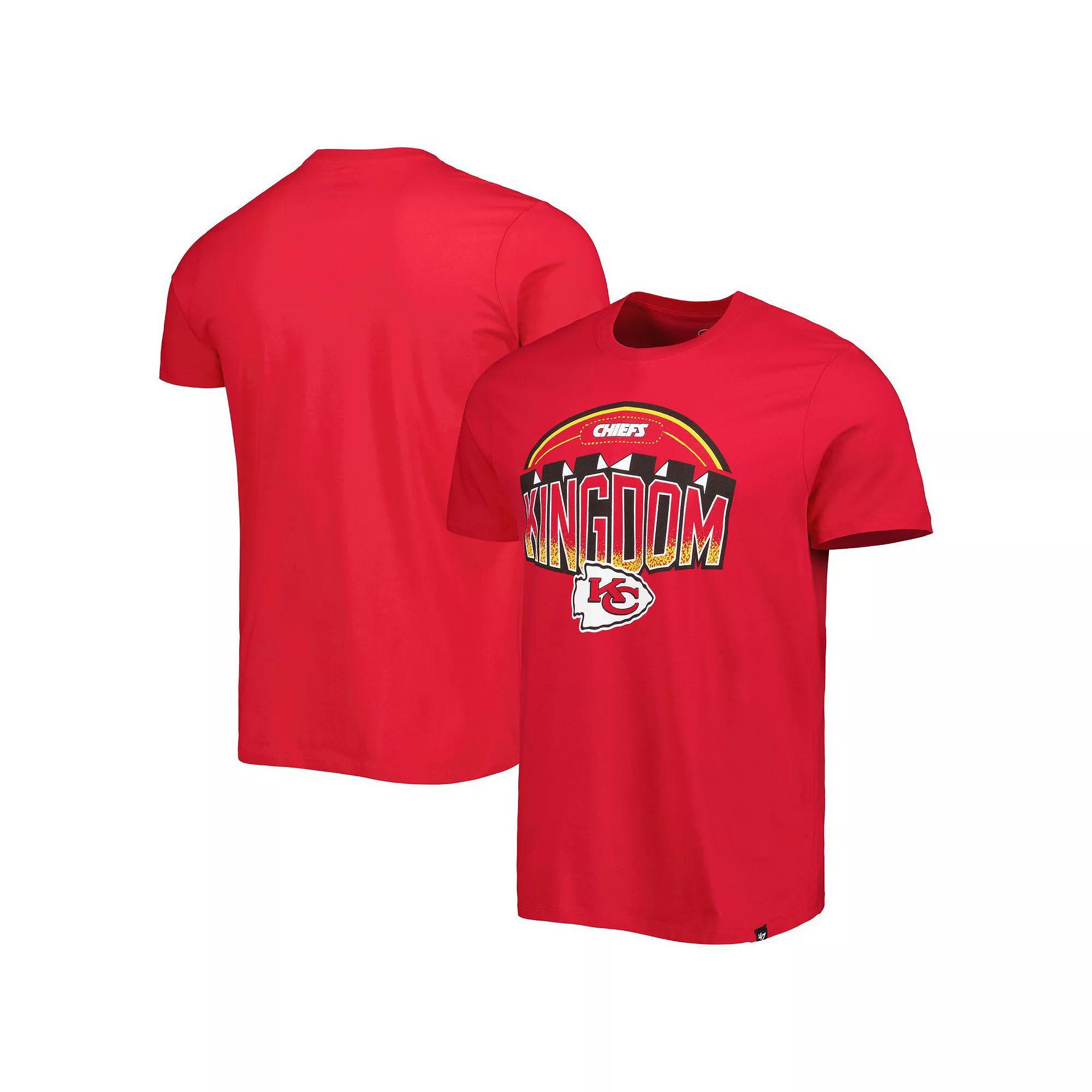 Men's '47 Red Kansas City Chiefs Team Regional Super Rival T-Shirt, Size: Large Product Image