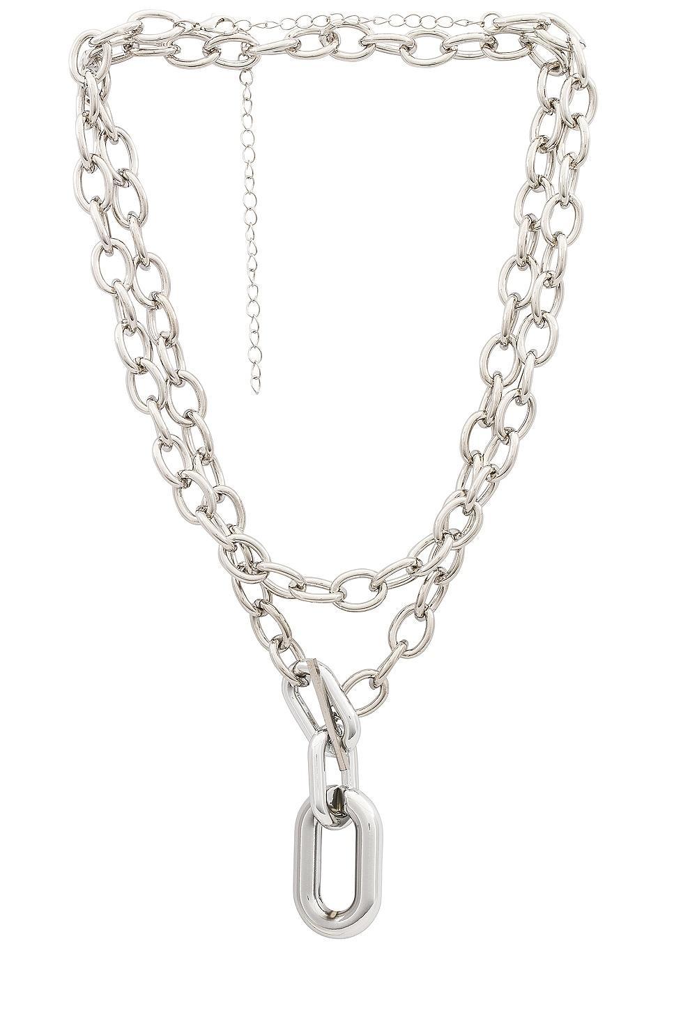 Large Chain Layered Necklace Amber Sceats Product Image