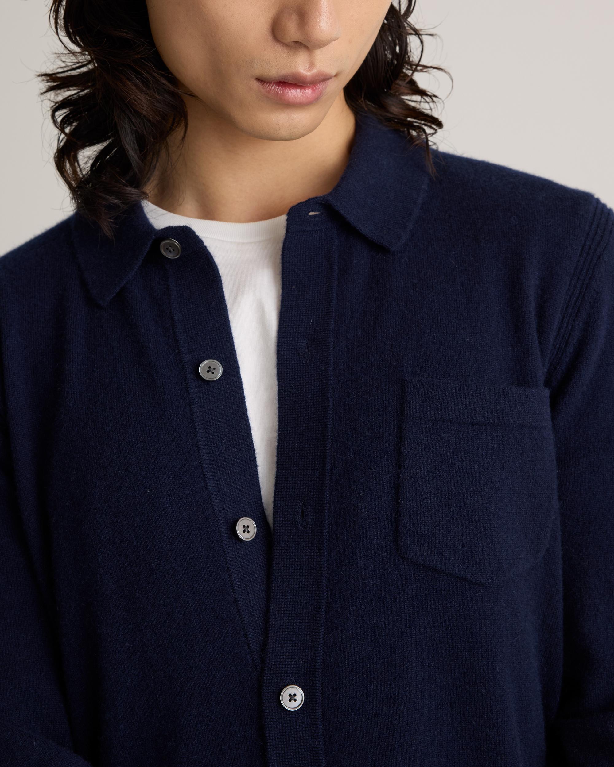 Quince | Men's Mongolian Cashmere Button Down Sweater Size XL Product Image