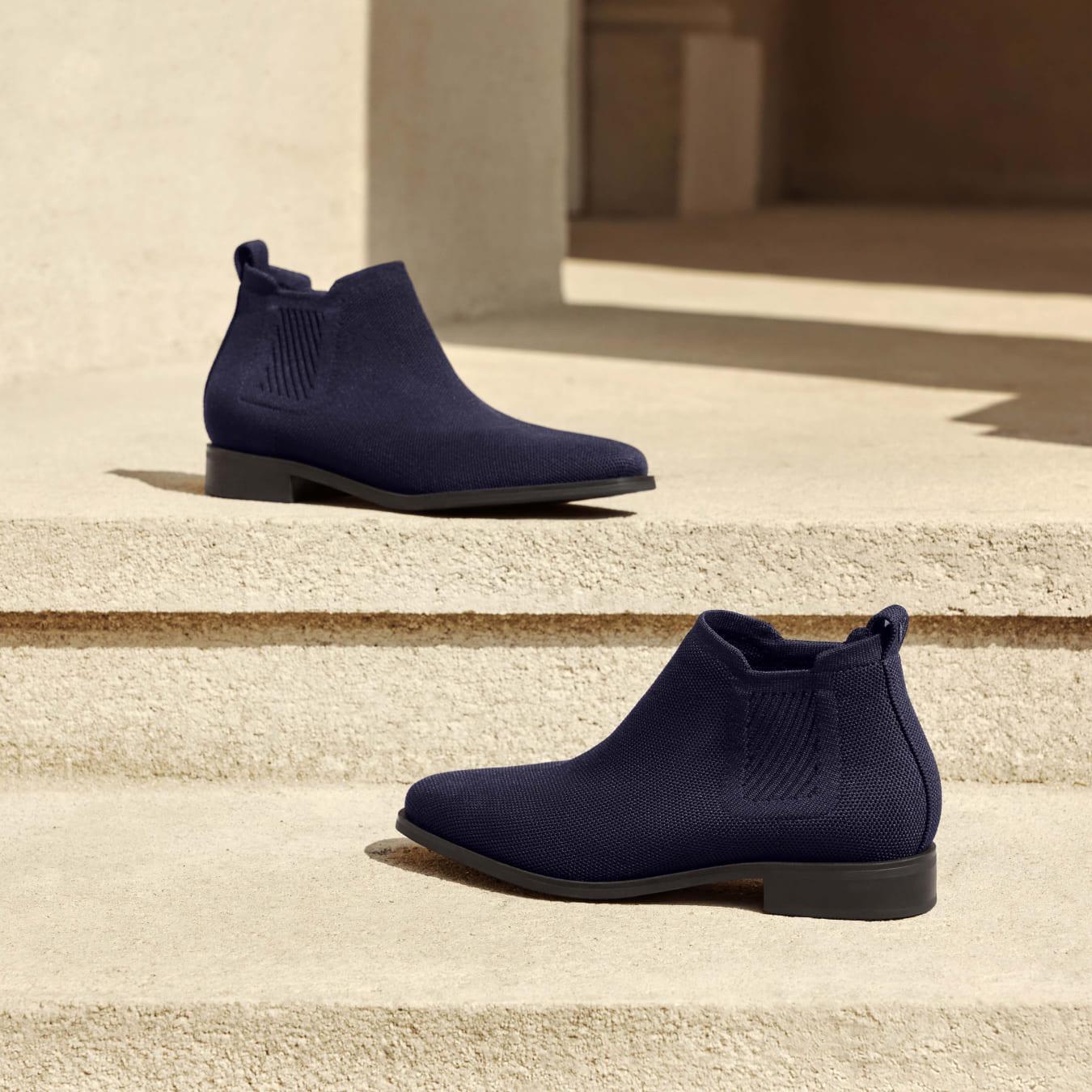 Square-Toe Water-Repellent Ankle Boots (Ryan Pro) Product Image
