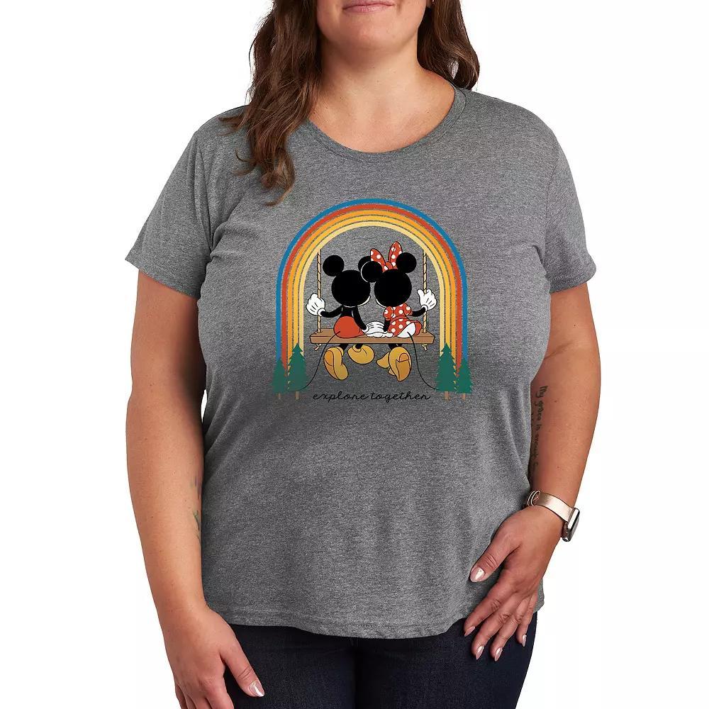 Plus Diet Coke Flowers Graphic Tee, Womens Grey Gray Product Image