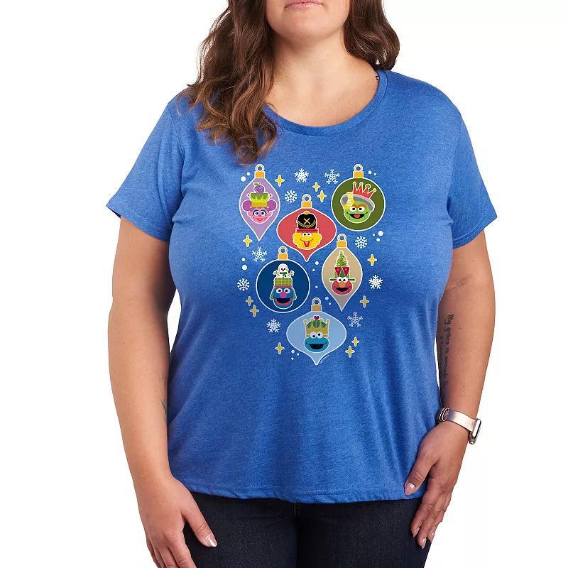Plus Thank A Nurse Graphic Tee, Womens Grey Royal Blue Product Image