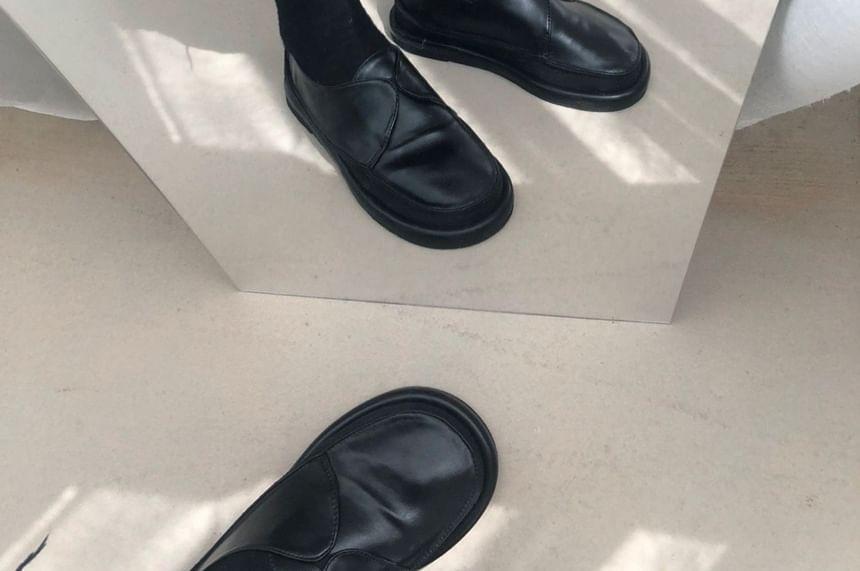 Faux Leather Loafers Product Image