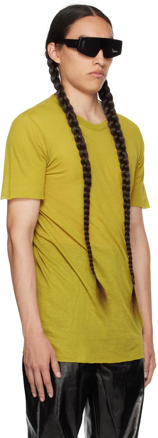 RICK OWENS Yellow Basic T-shirt In 32 Acid Product Image