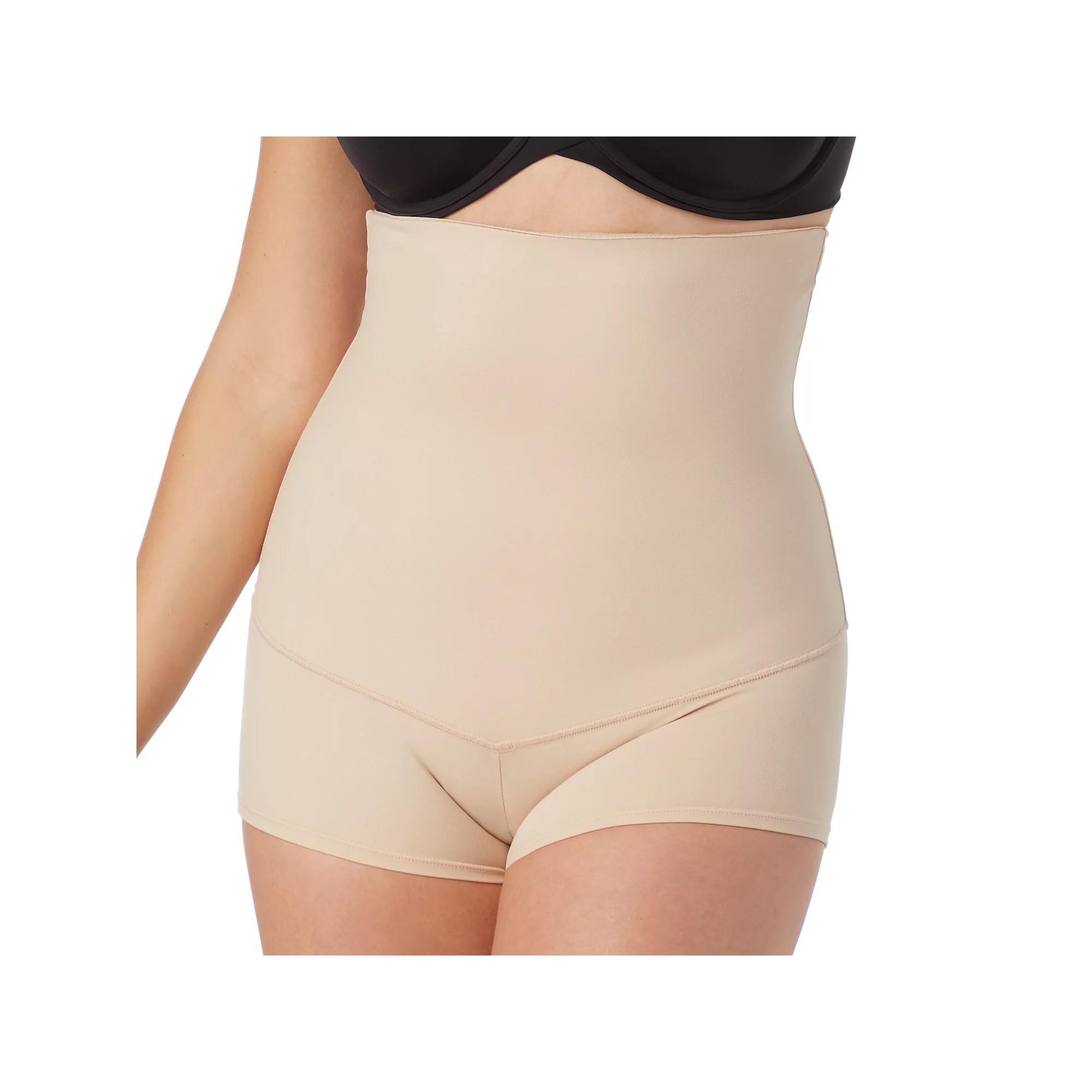 Maidenform Firm Control Shapewear High-Waist Boyshort 2107, Women's, Size: Medium, Black Product Image
