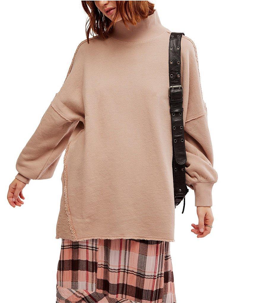 Free People We The Free Wonderful Turtleneck Long Sleeve Pullover Product Image