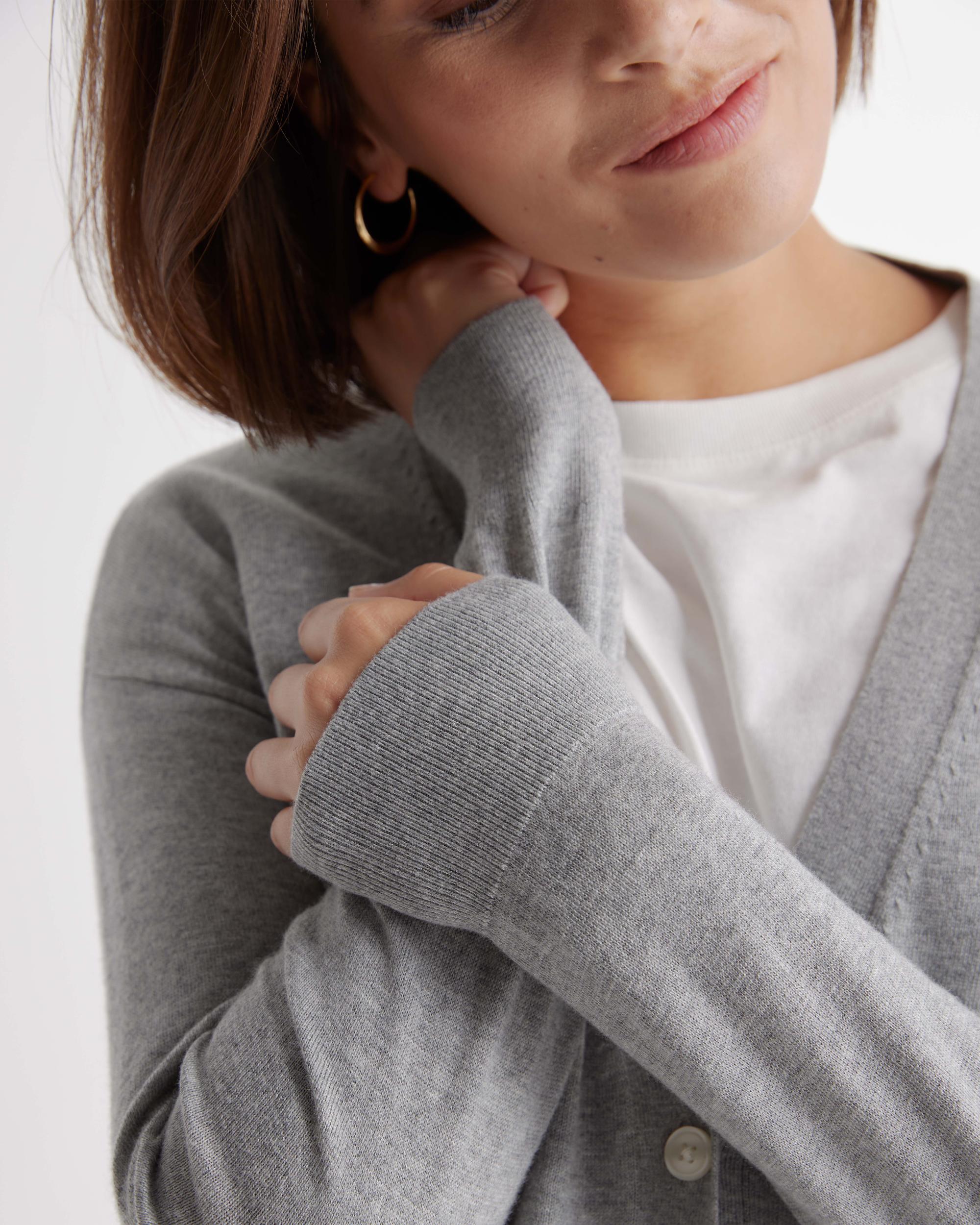 Quince | Women's Lightweight Cotton Cashmere Cardigan Sweater Size XL, Organic Cotton Product Image