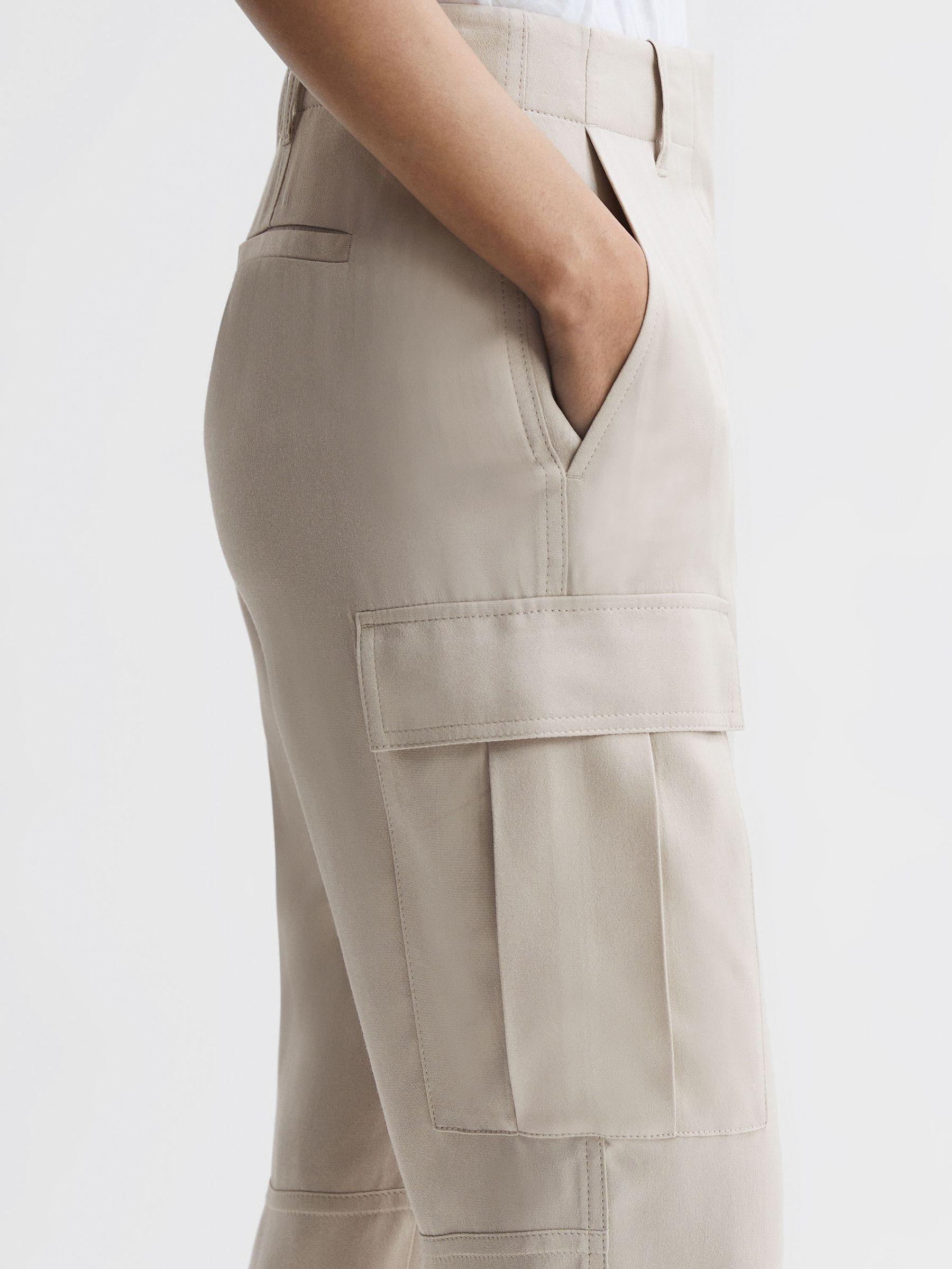 Tapered Combat Trousers in Stone Product Image
