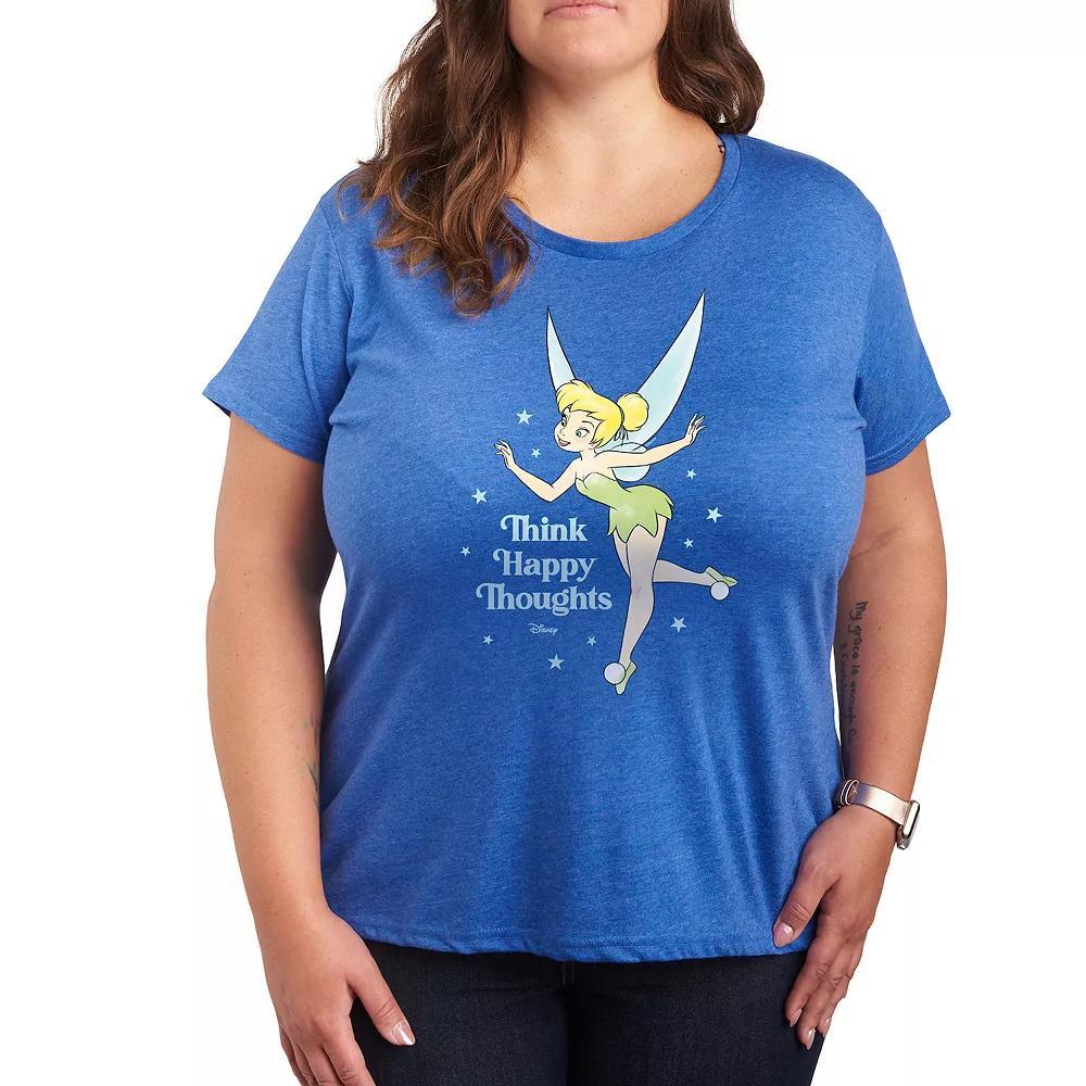 Plus Garfield Lucky Cat Graphic Tee, Women's, Size: 1XL, Grey Royal Blue Product Image