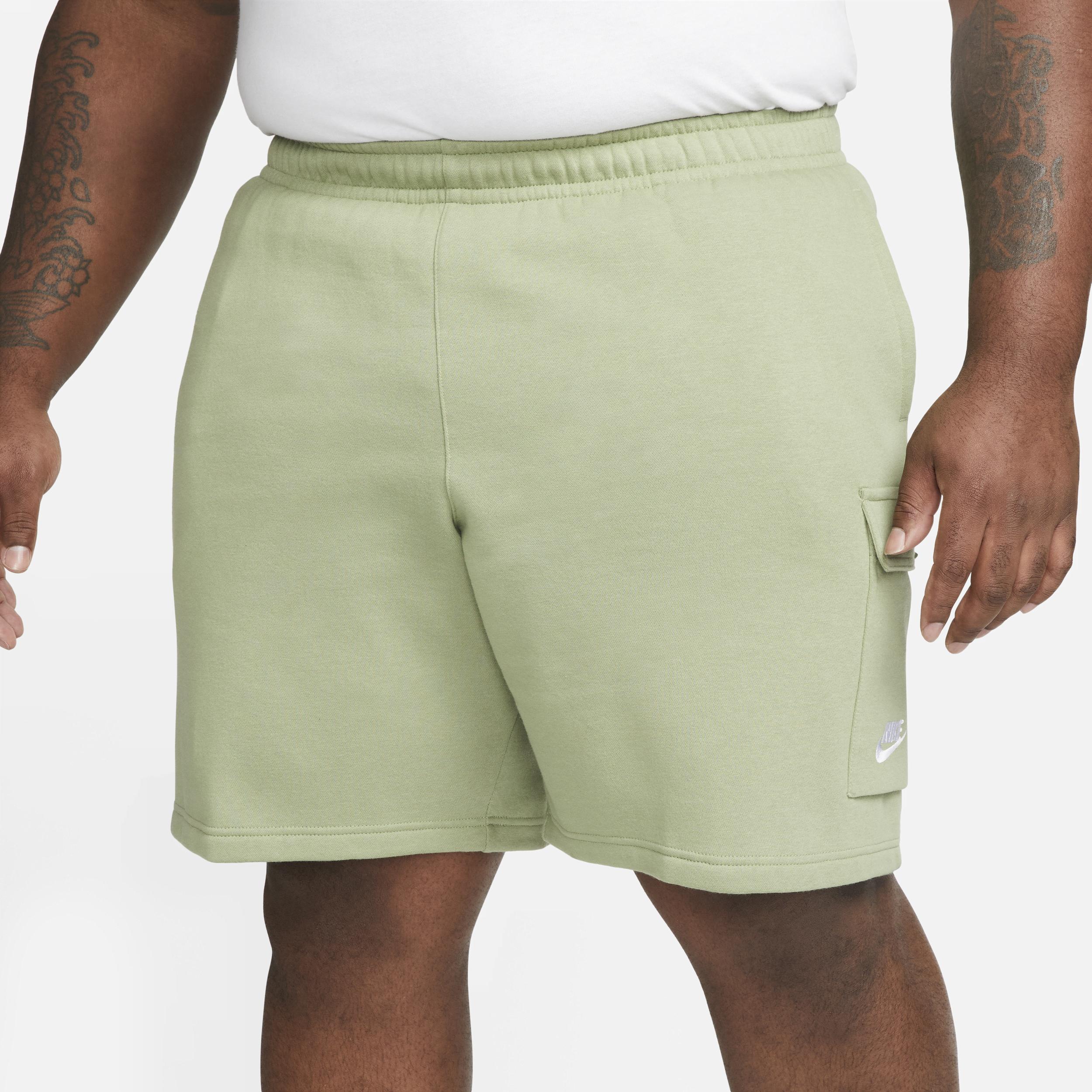 Nike Mens Cargo Club Shorts - Green/White Product Image