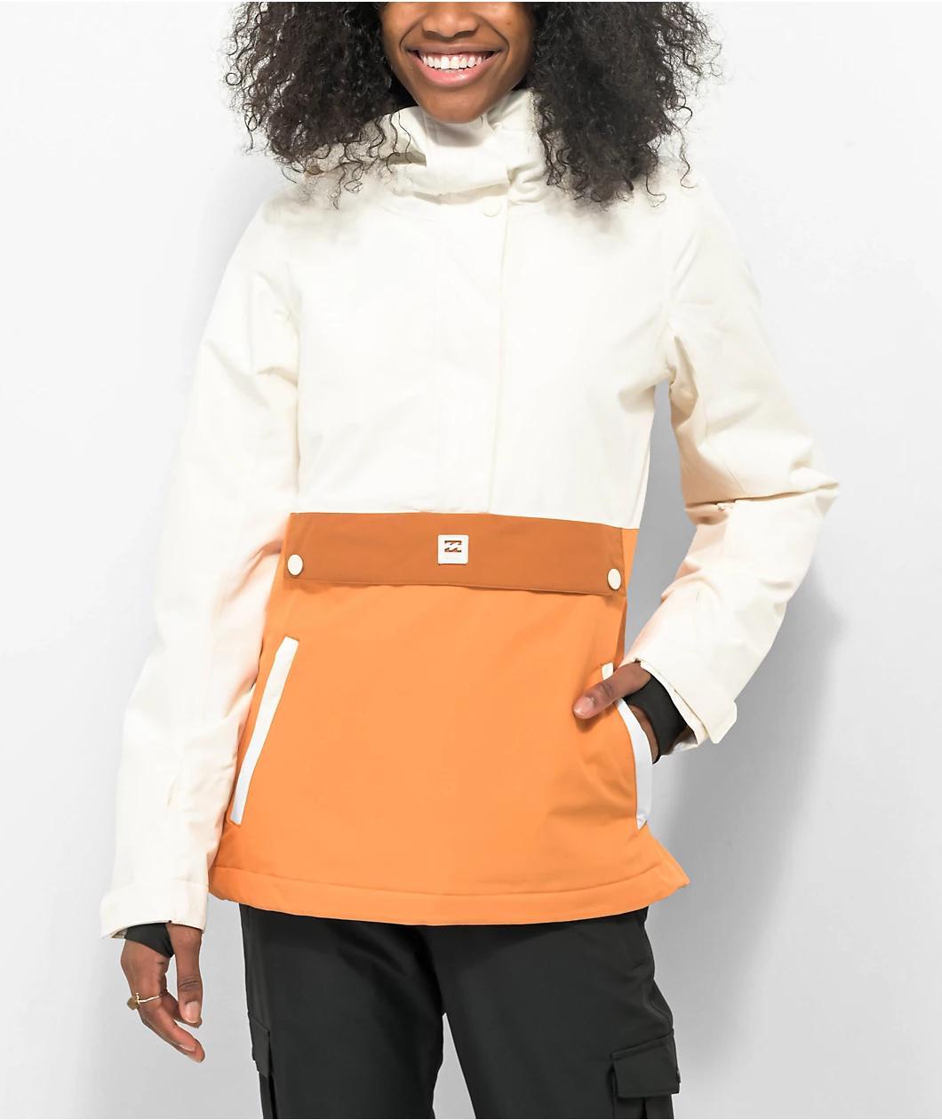 Billabong Day Break Cream & Orange Snowboard Jacket Product Image