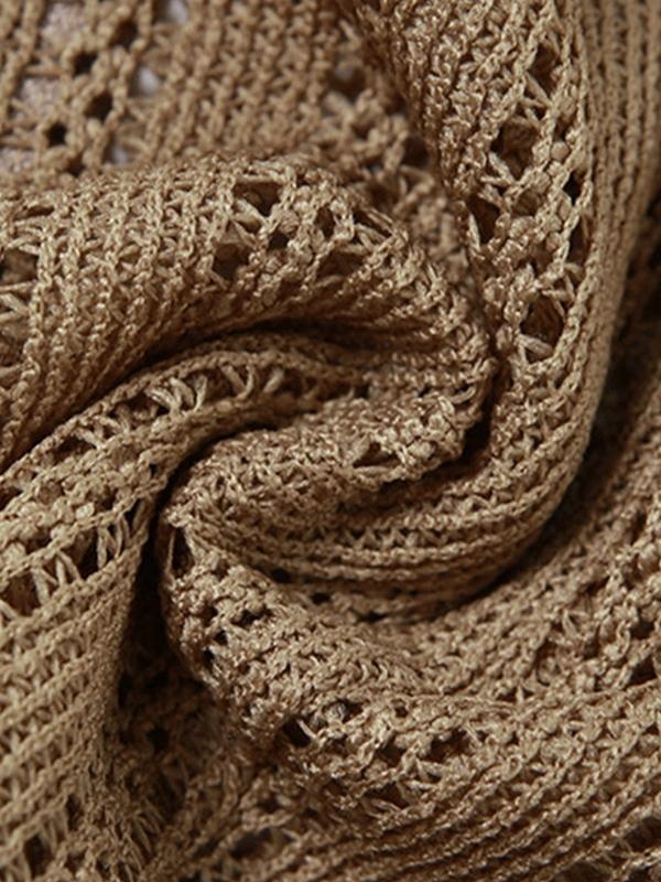 Cutout Ruffle Hem Zip Up Long Sleeve Knit Product Image