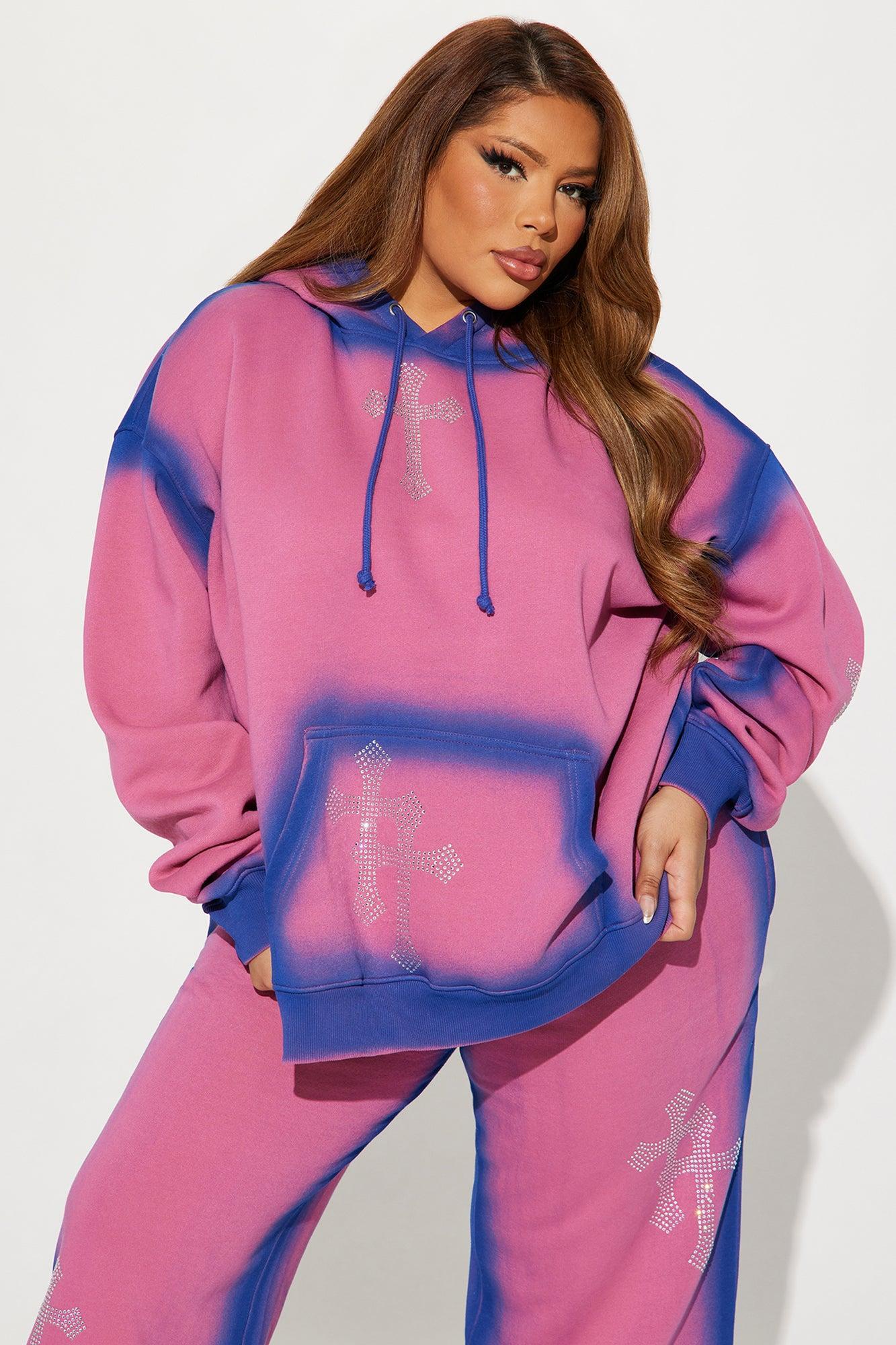 Every Day's A Good Day Washed Hoodie - Purple/combo Product Image