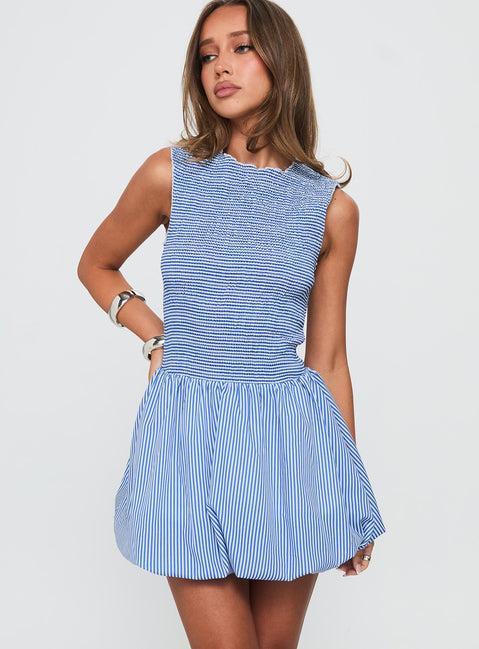 Narnie Mini Dress Blue Product Image