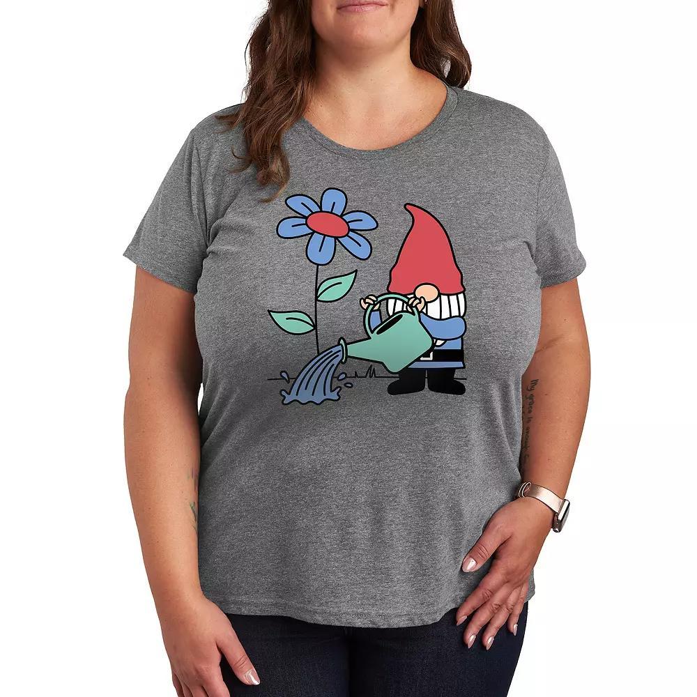 Plus Gardening Gnome Graphic Tee, Womens Product Image