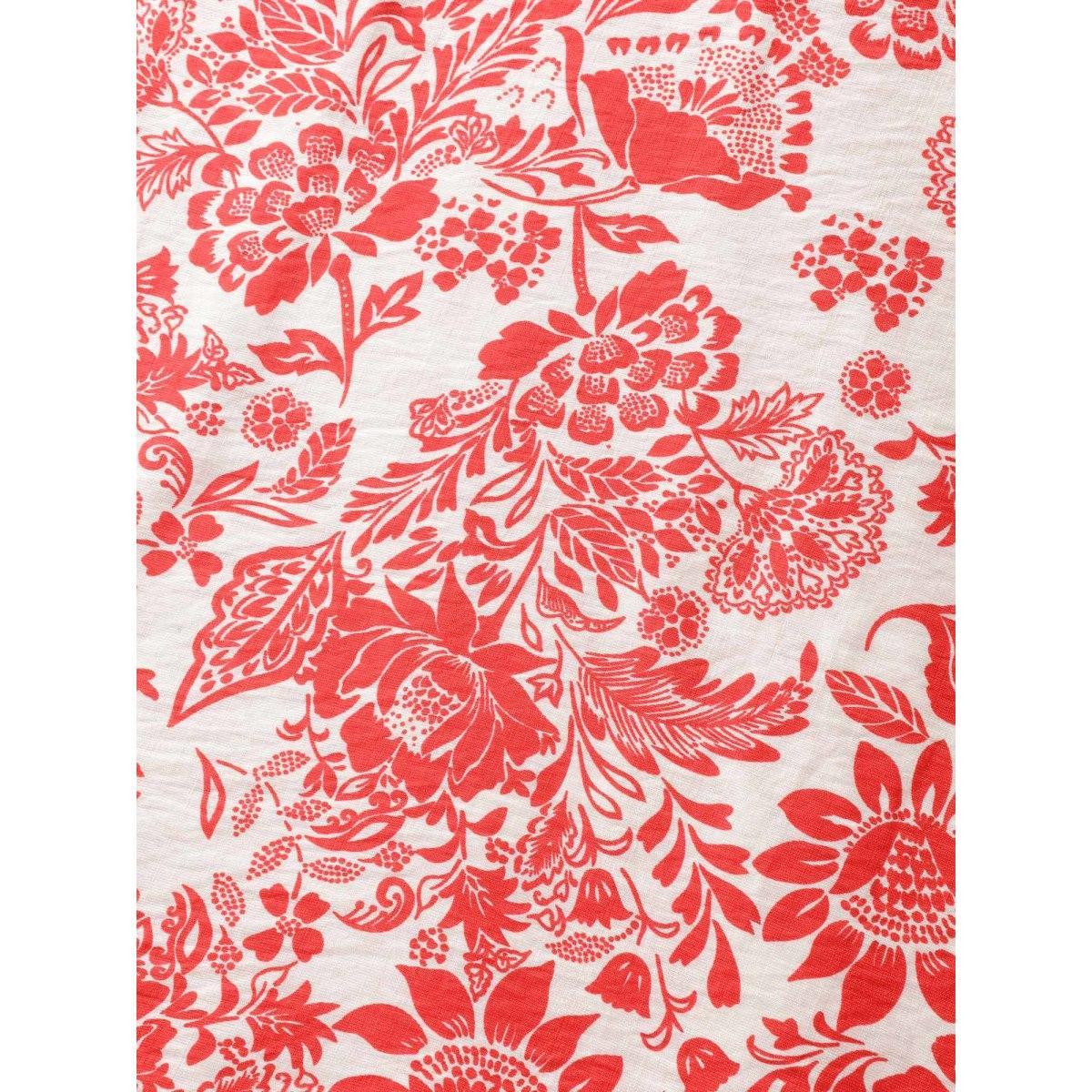 Plus Size Floral Shirred Ruffled Cami Midi Dress Crimson Women Heart neckline Sleeveless Curvy BloomChic 14-16/1X Product Image