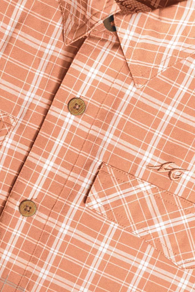 Mojo Sportswear Company Coastal Plaid Men's Long Sleeve Fishing Shirt Product Image